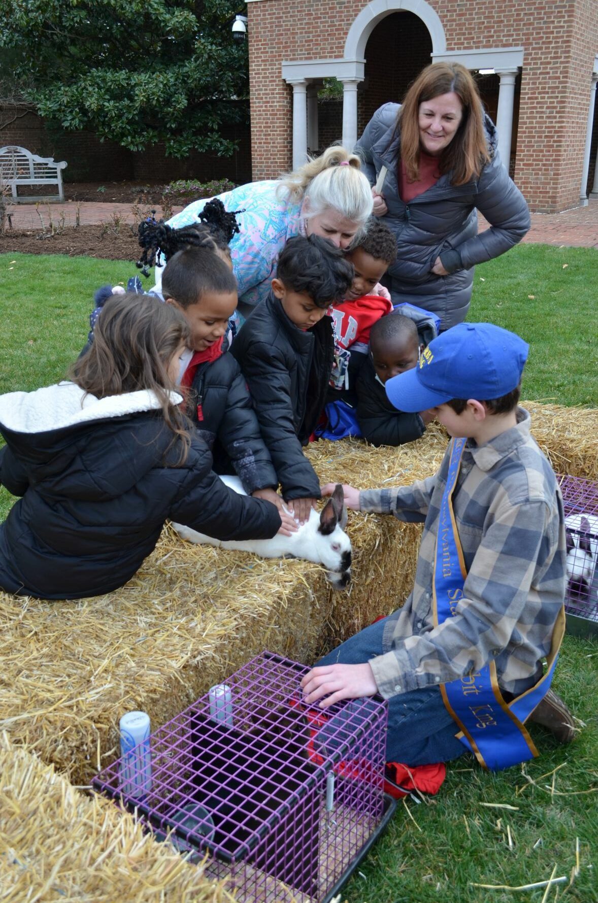 LM students at Egg Hunt