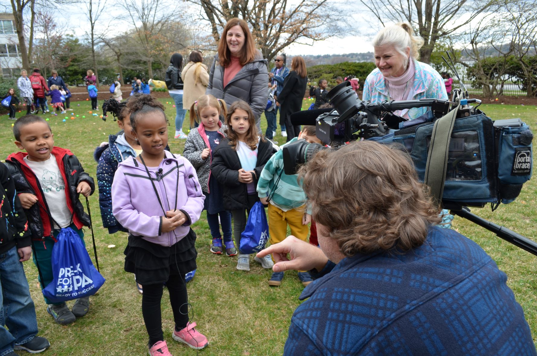Lm students getting interviewed