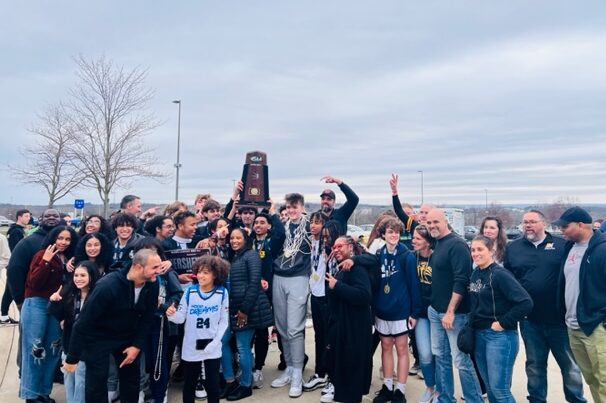 Students at State Championship game