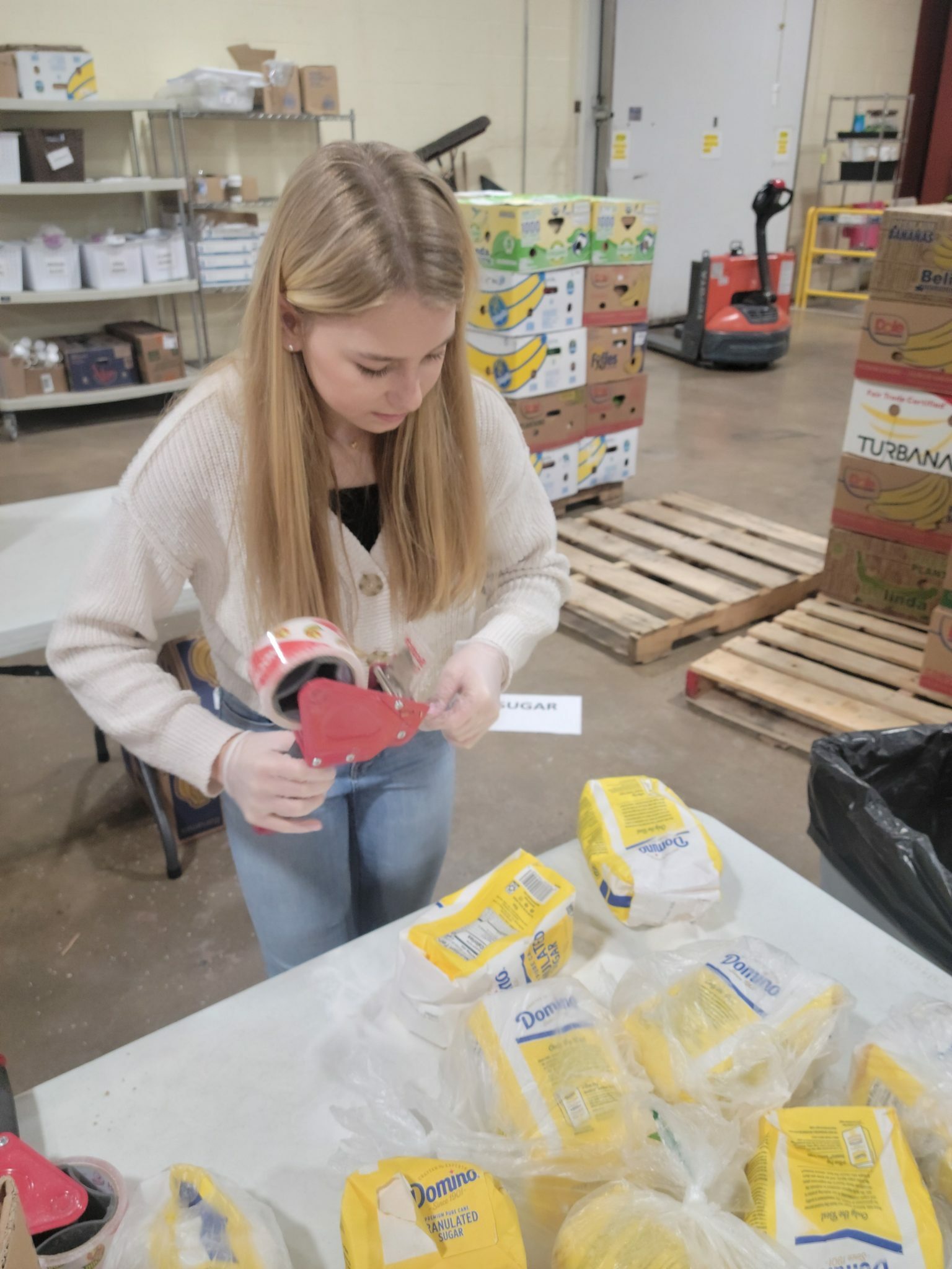 LM student volunteering at Blessings of Hope