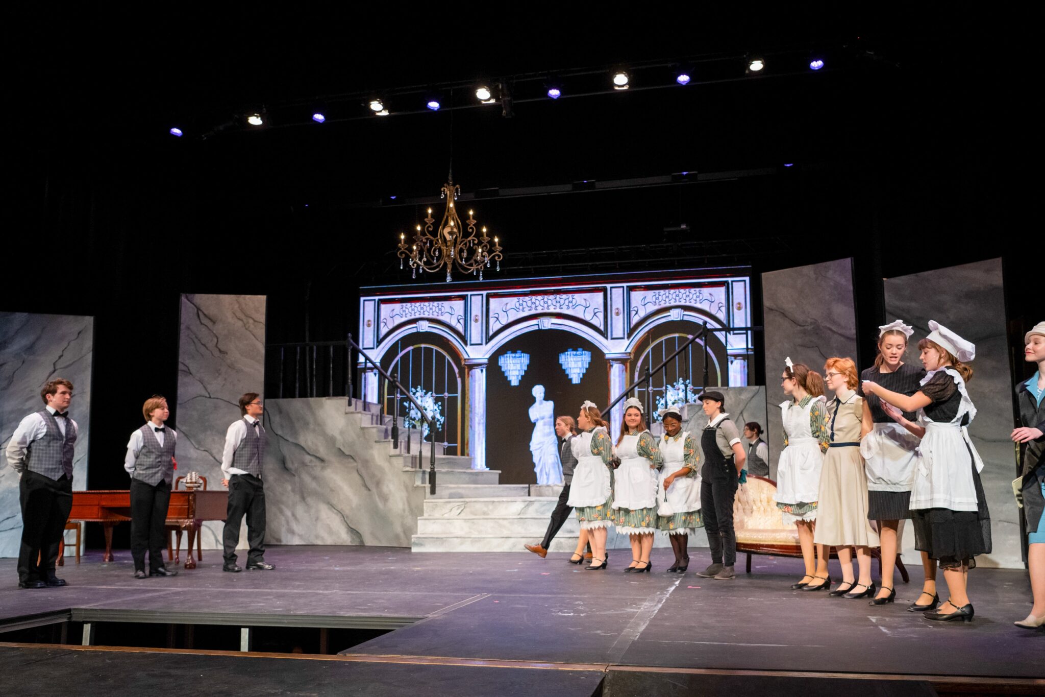 Students on Stage in Annie