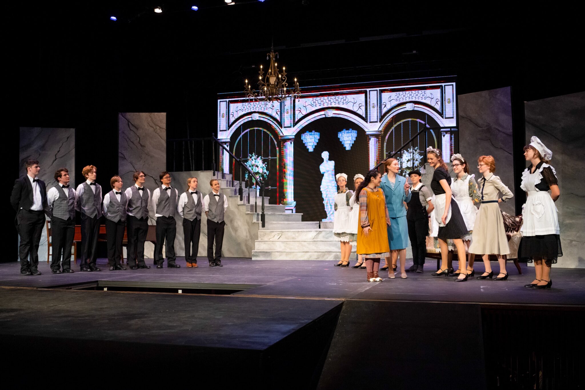 Students on Stage in Annie