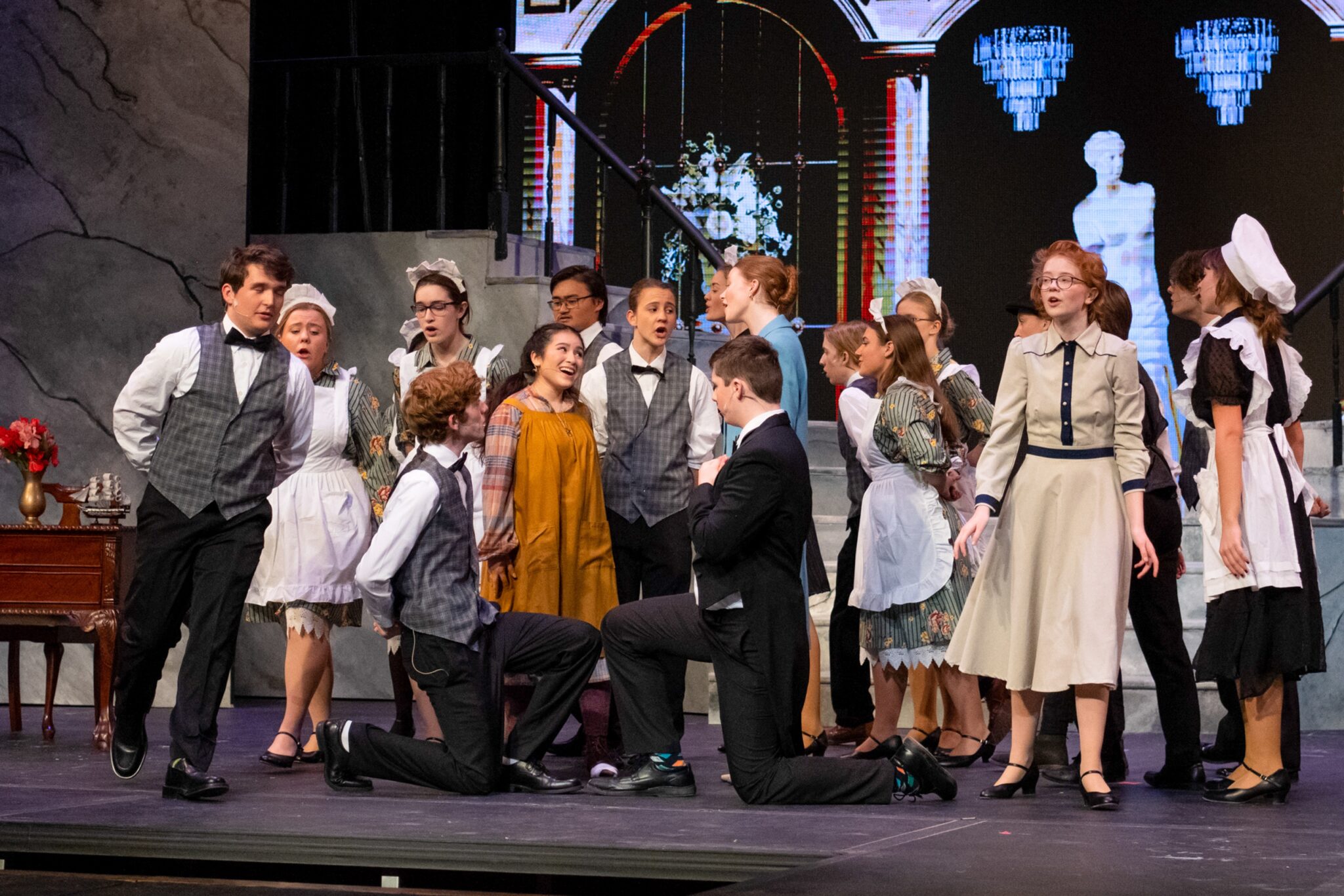 Students on Stage in Annie