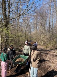 Students doing service projects during World Changer Week