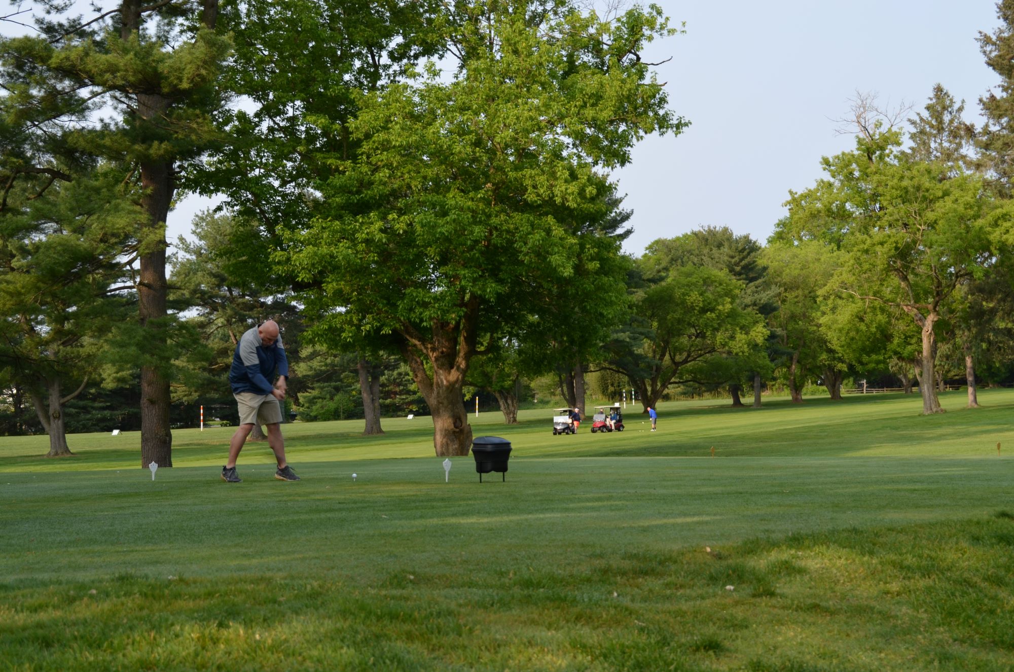 Golfers participating in the Golf Tournament