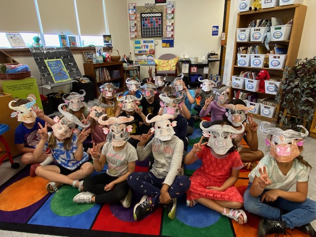 students wearing masks