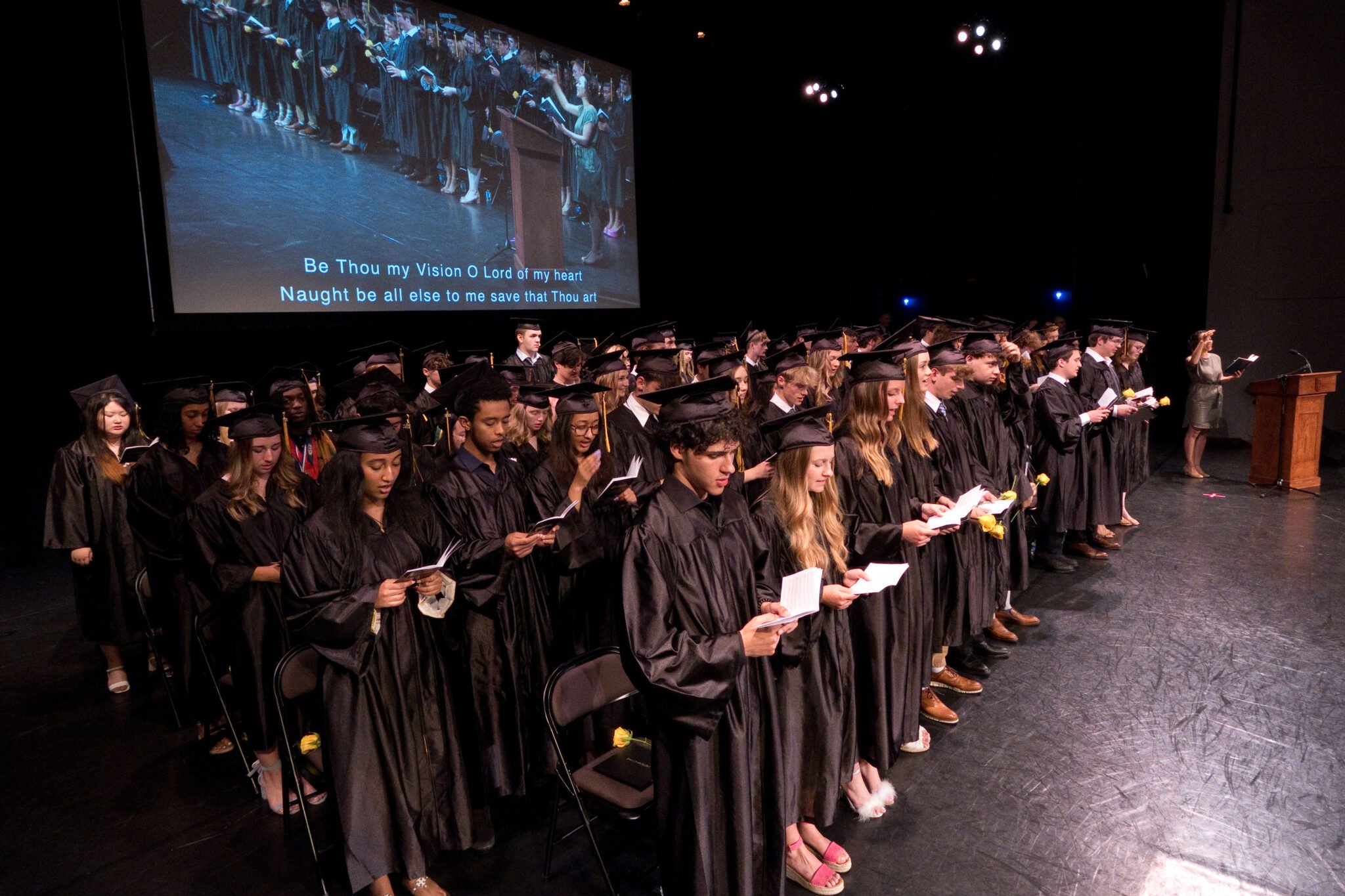 Class of 2023 on stage