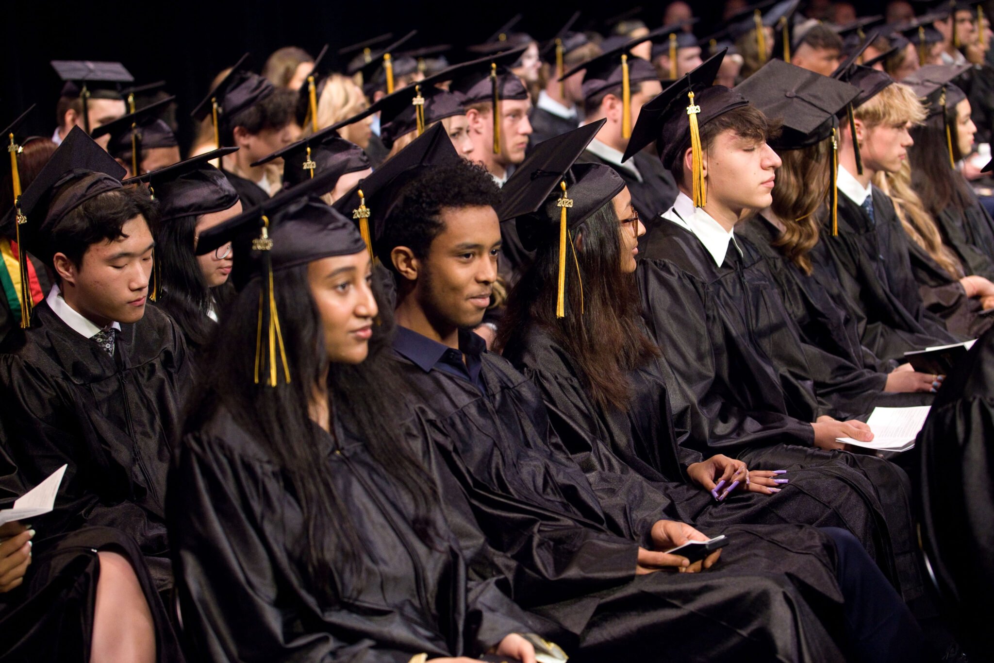 Class of 2023 sitting at Graduation
