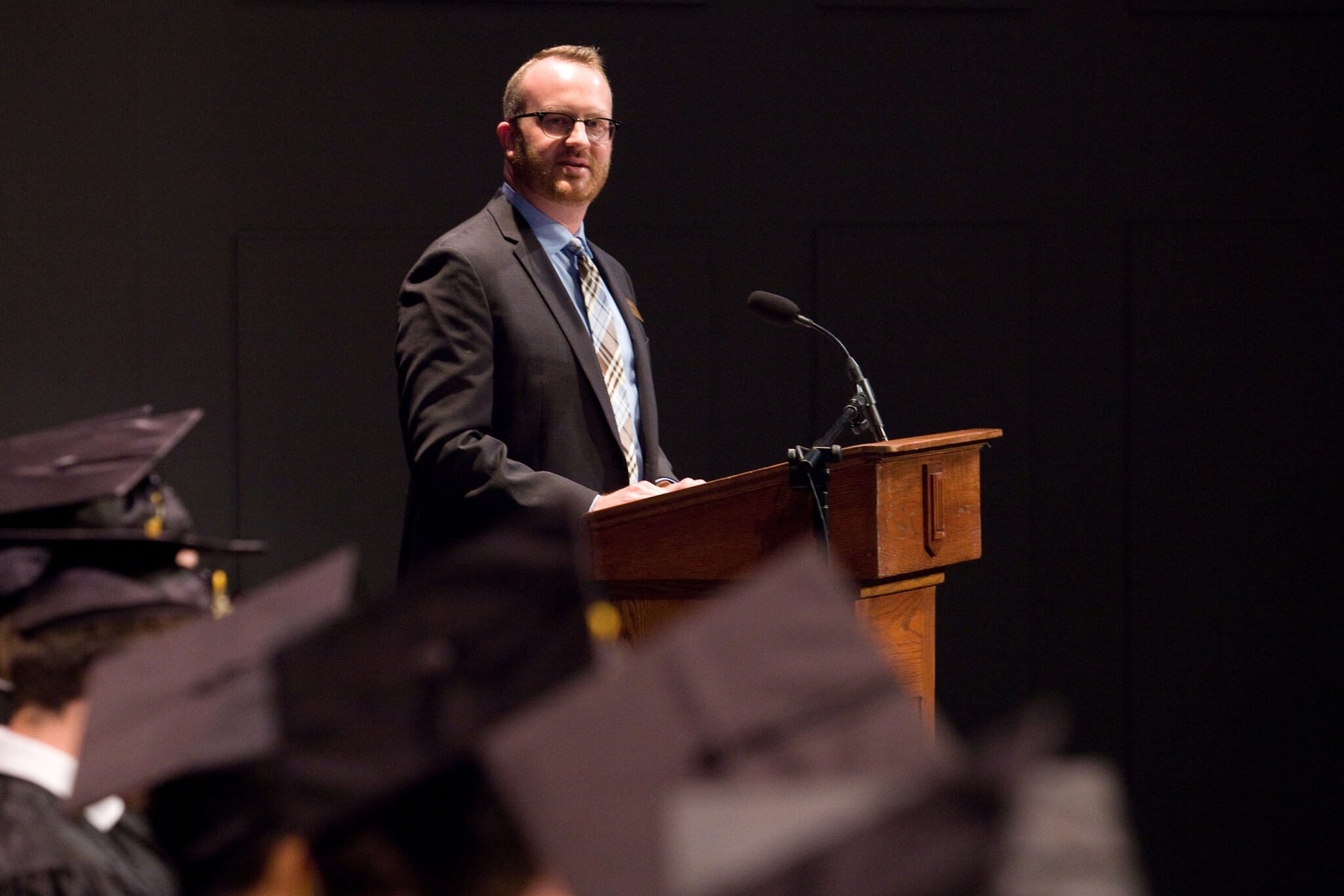 Kirk Benner speaking at Graduation