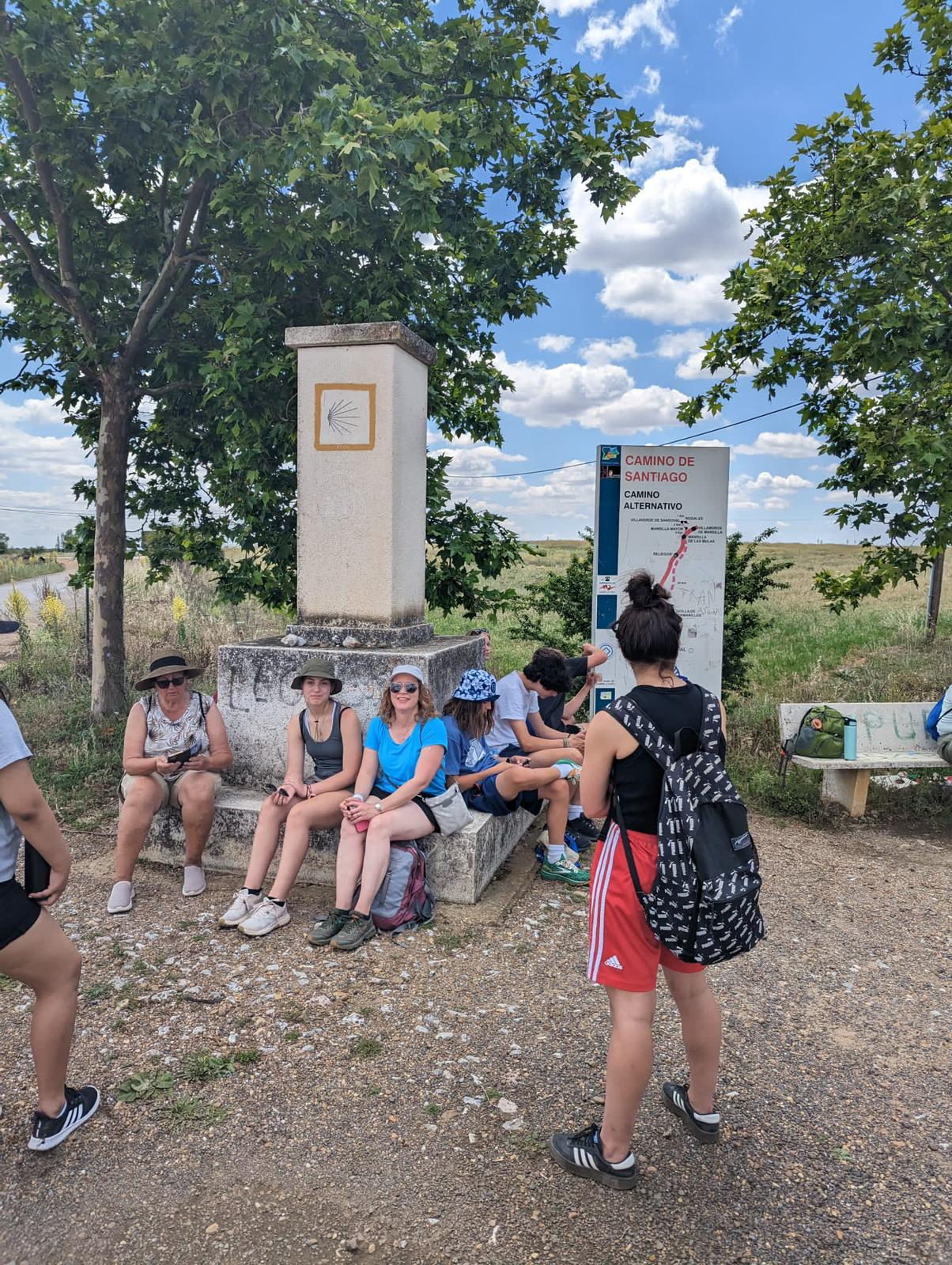 Students on a tour in Spain