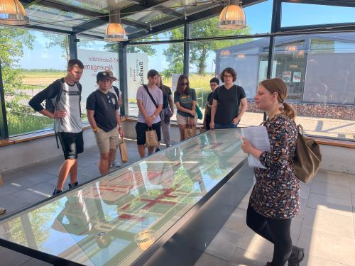 Students at a museum in Germany