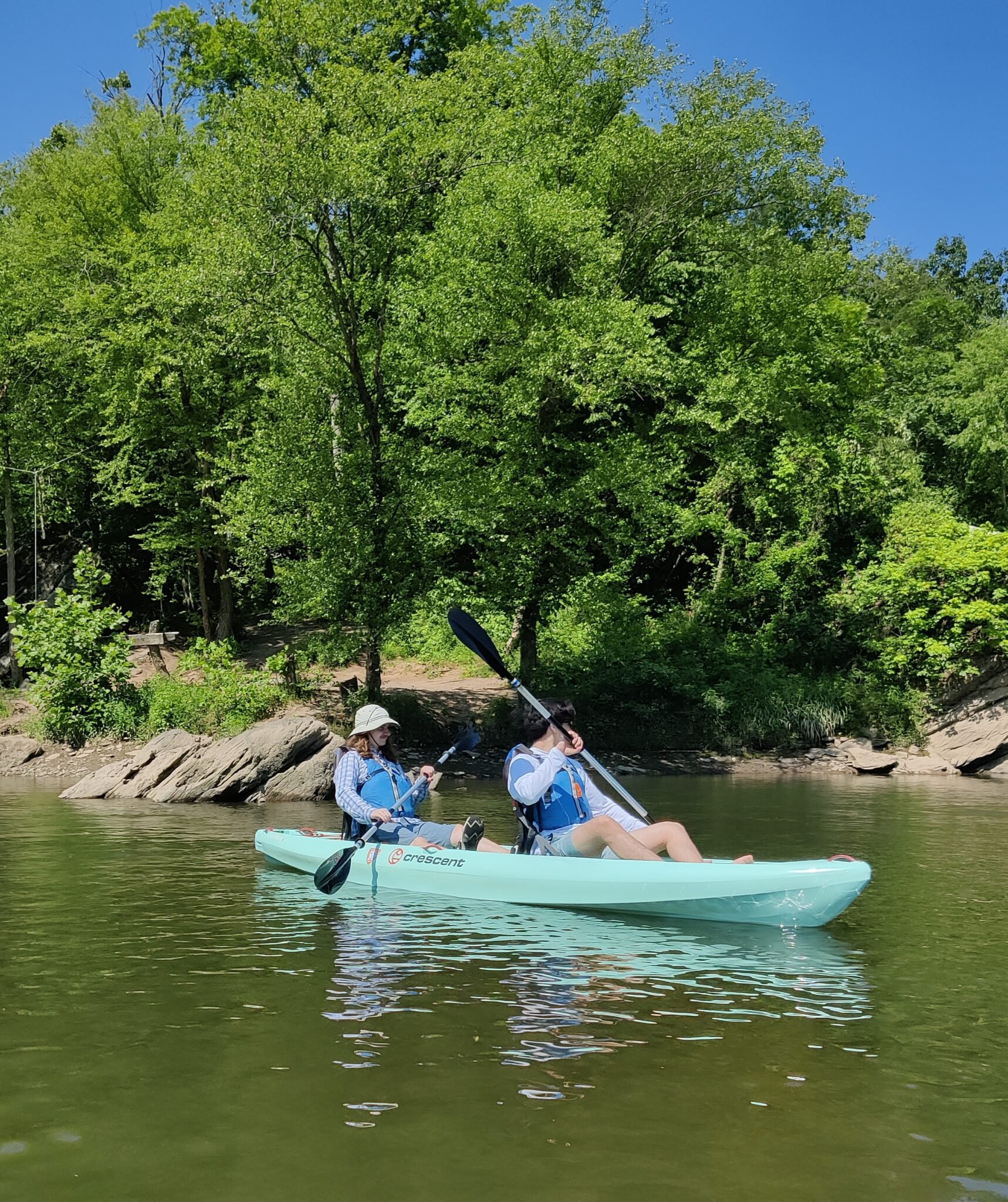 Students kayaking the Susquehanna