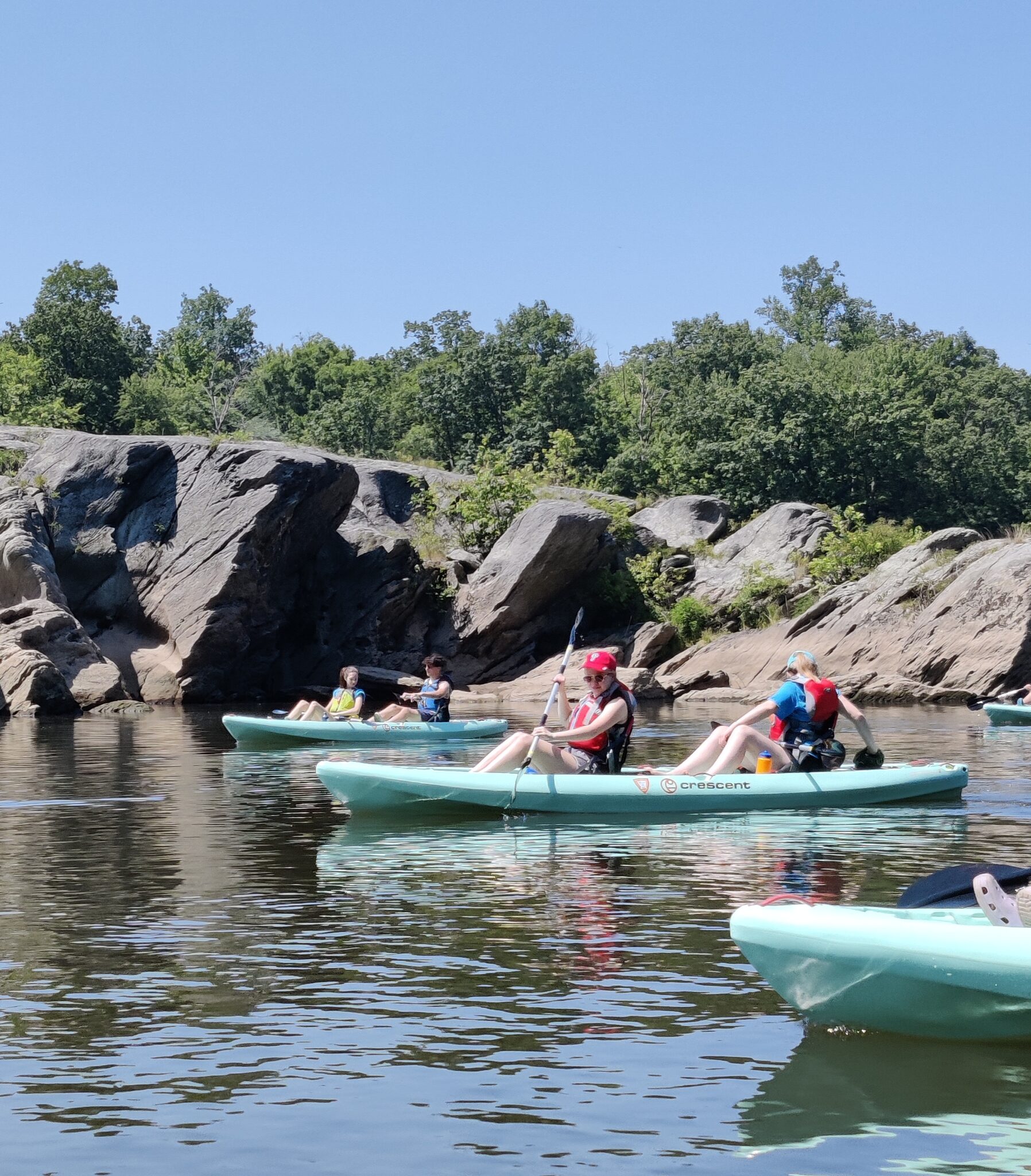 Students kayaking the Susquehanna