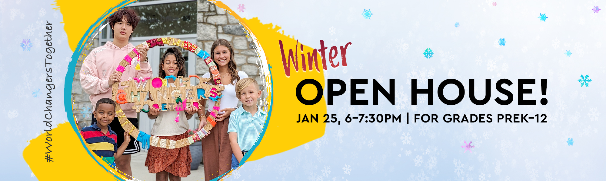 Winter Open house graphic