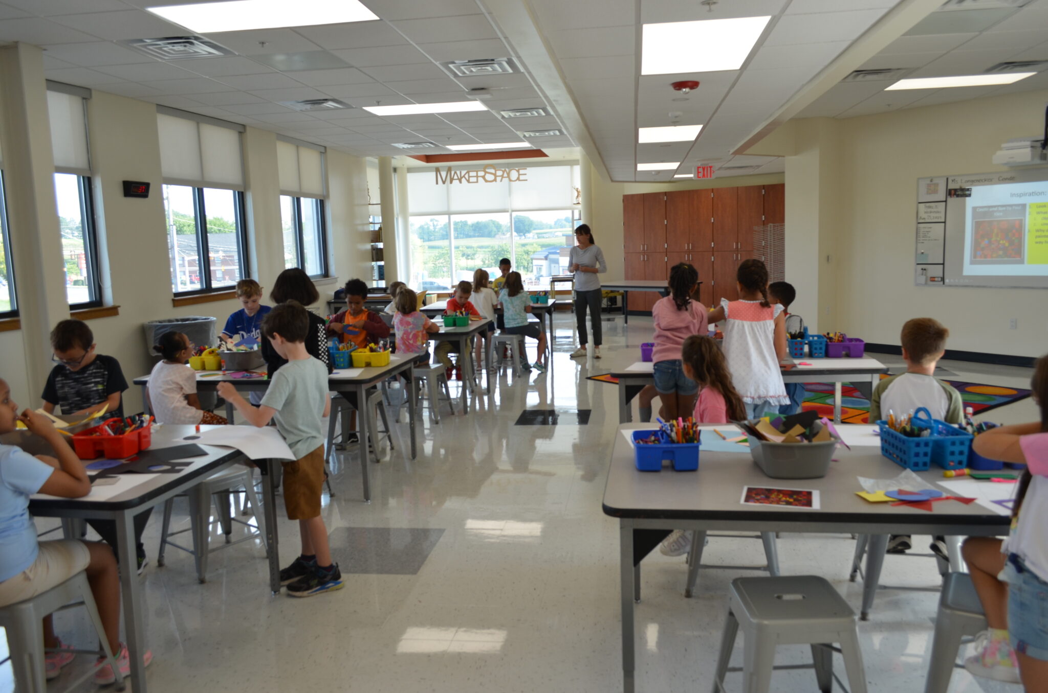 Students in the Makerspace