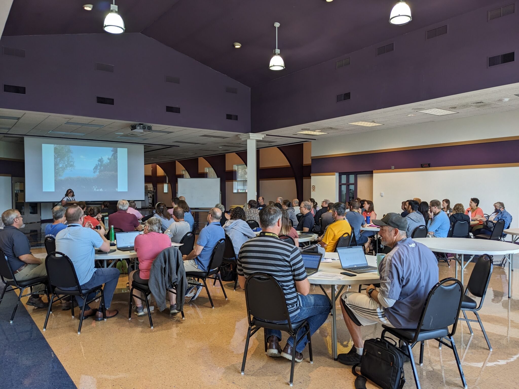 Teachers at professional development