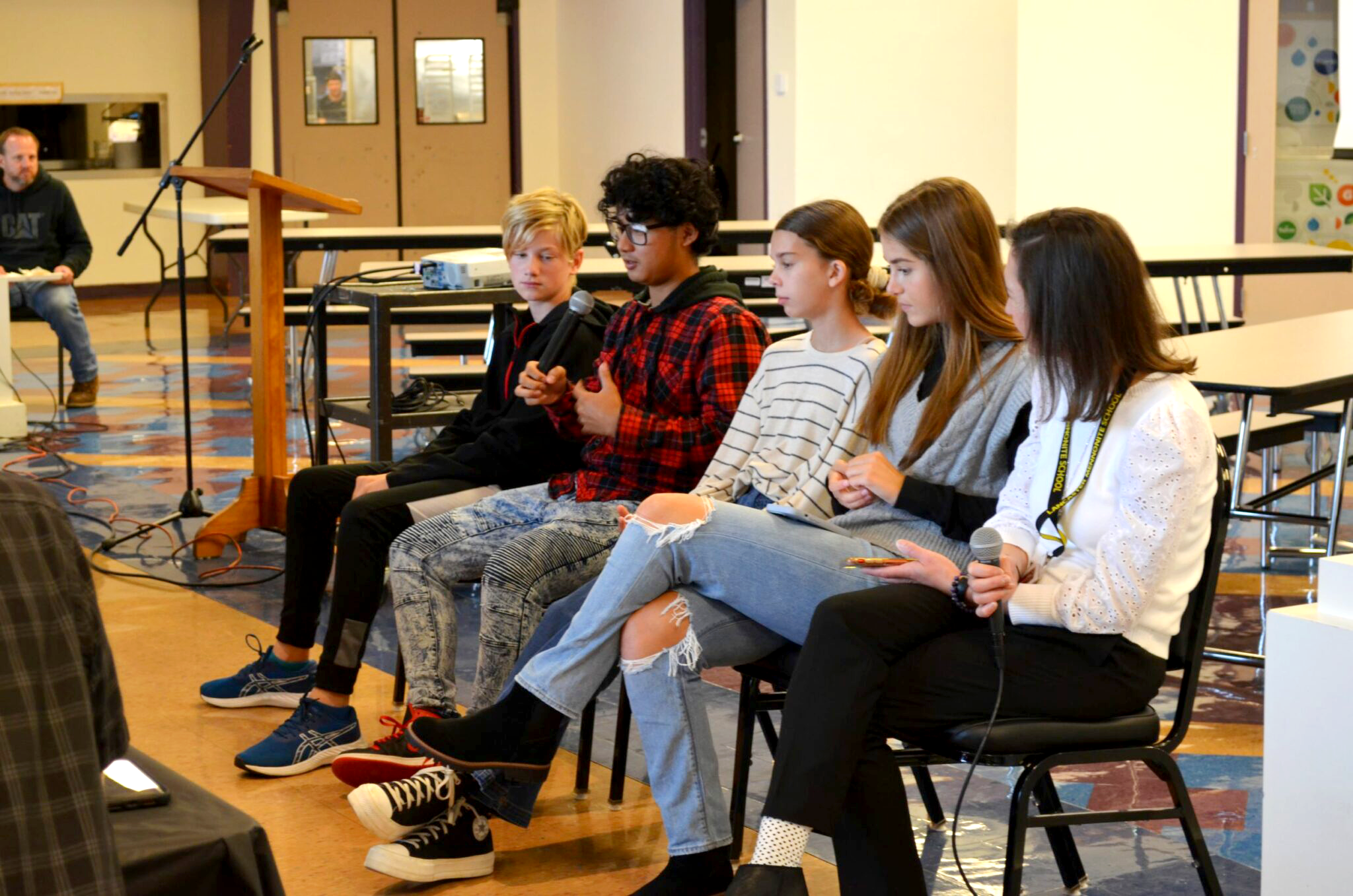 Student's speaking at Pastor's Day