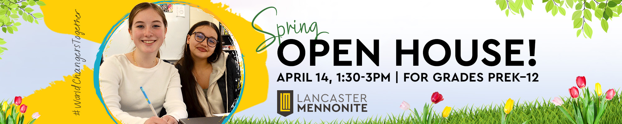 Spring Open House Graphic