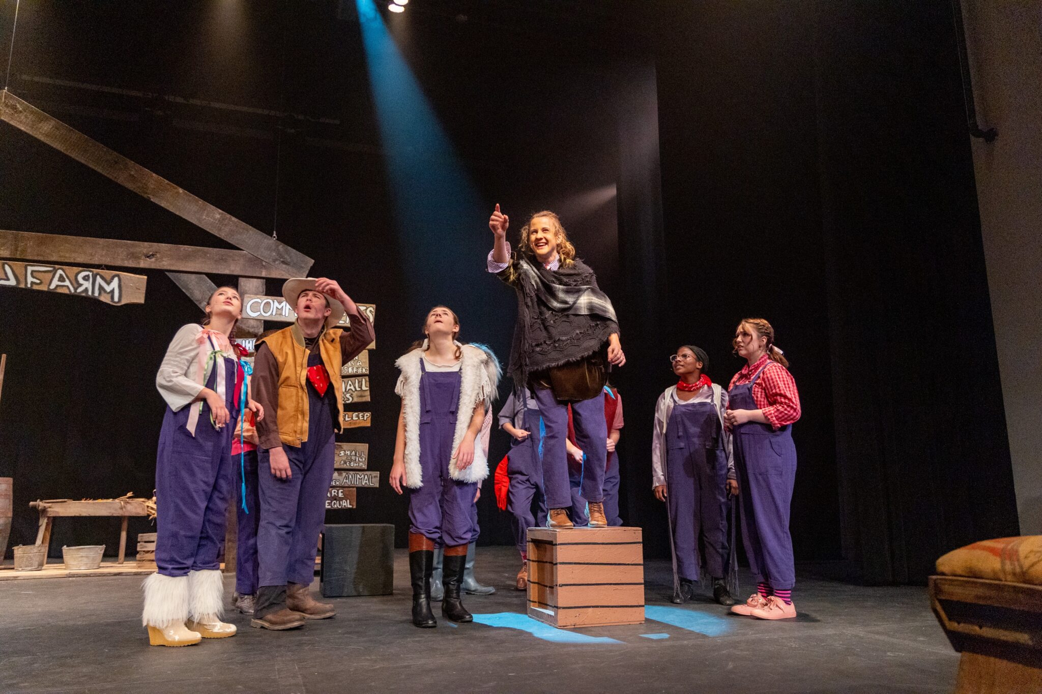 LMH students on stage
