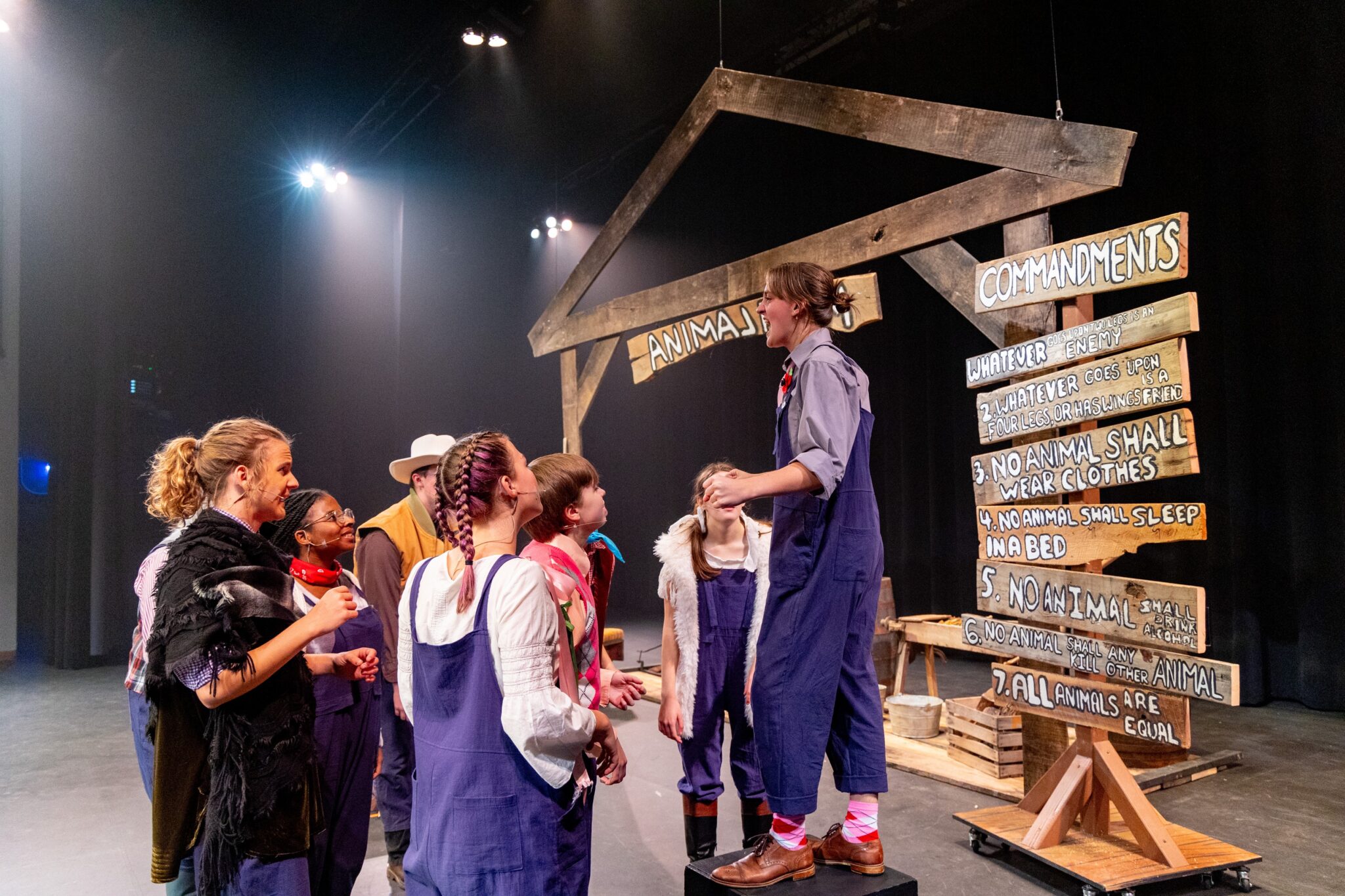 LMH students on stage