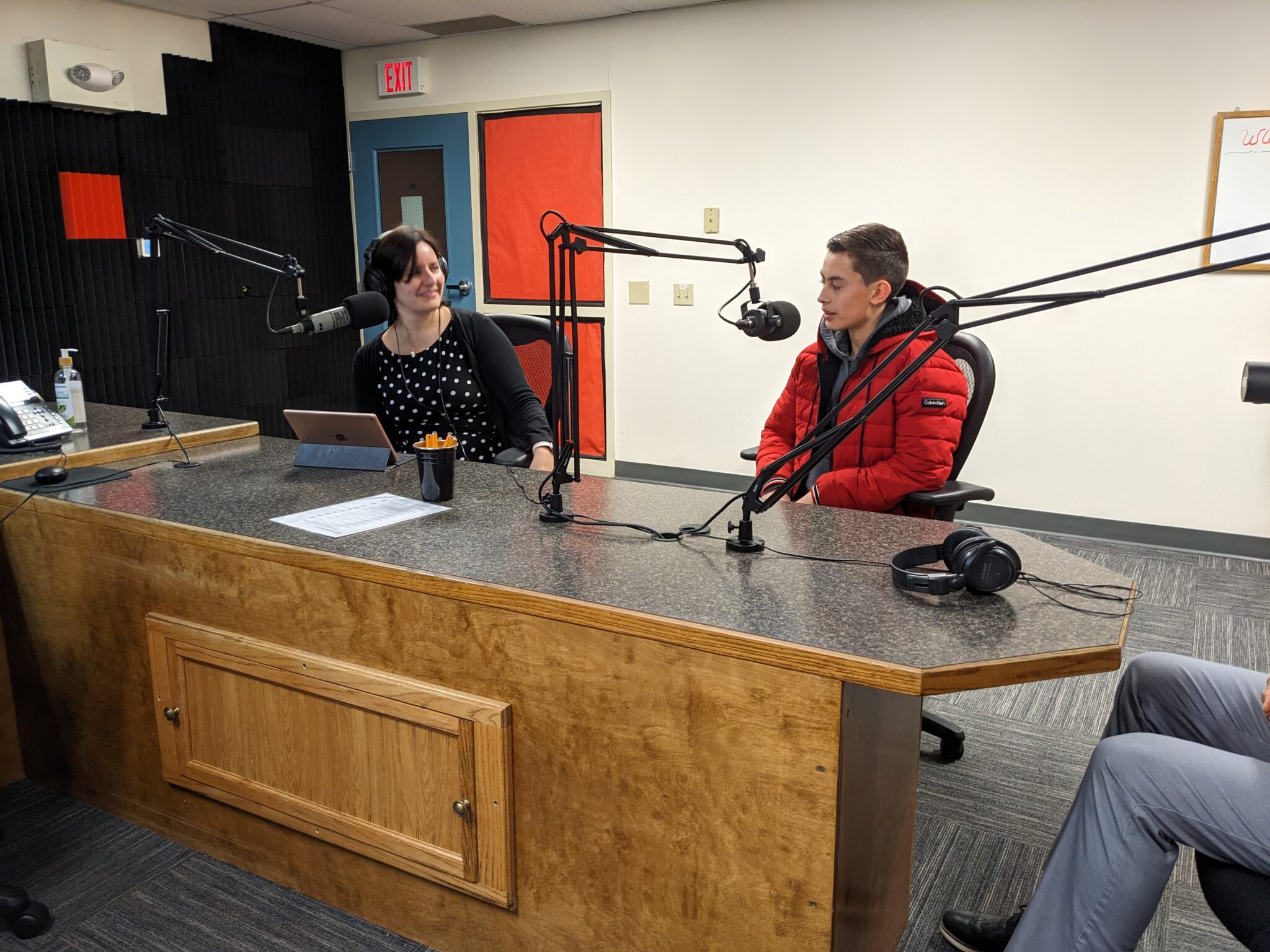 LM student Tony de la Rosa at Radio Centro Interview