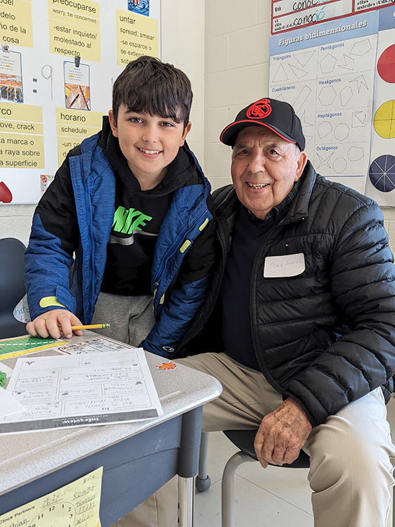 LM student with their grandfather