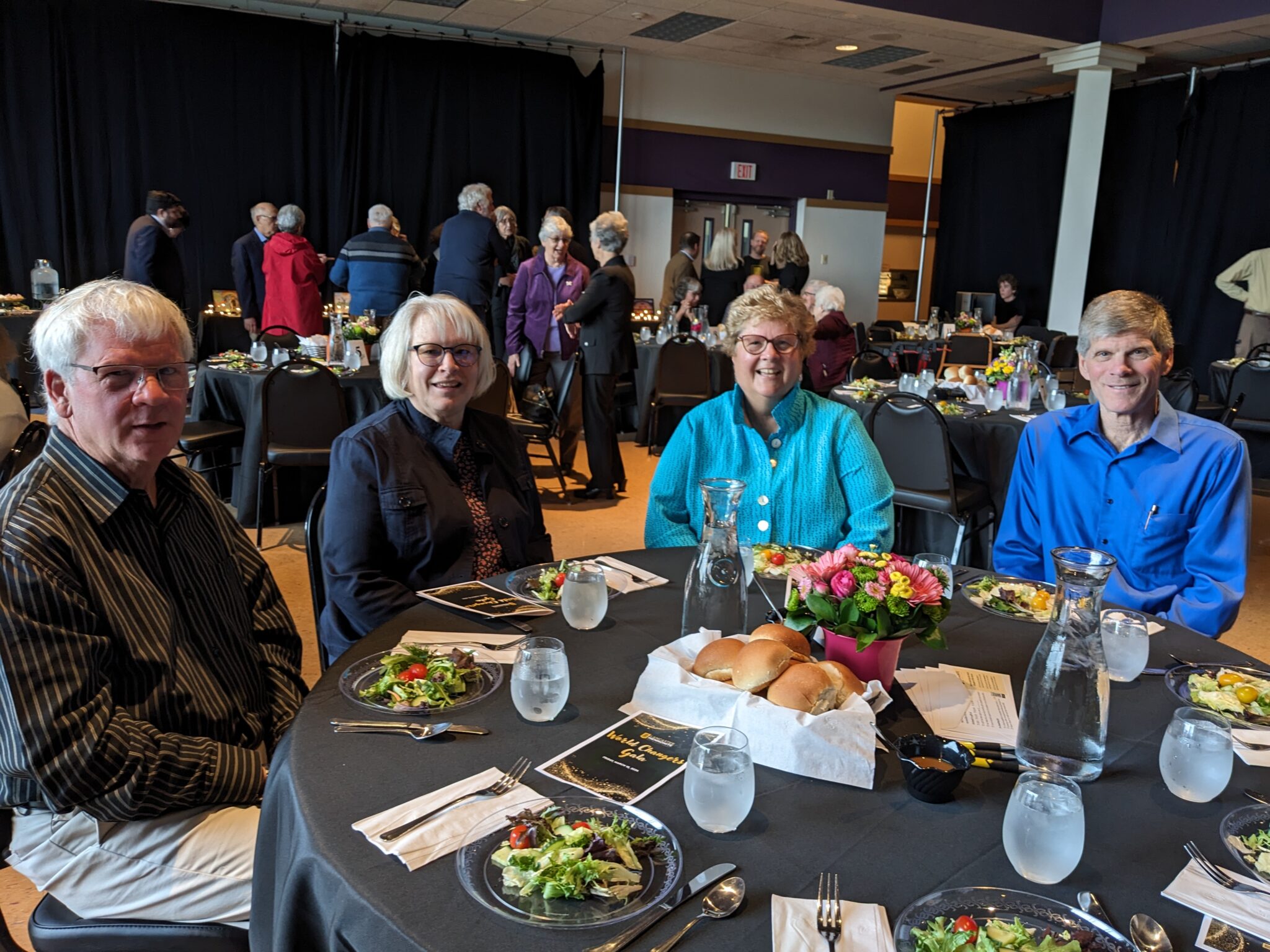 Gala attendees sitting at the table