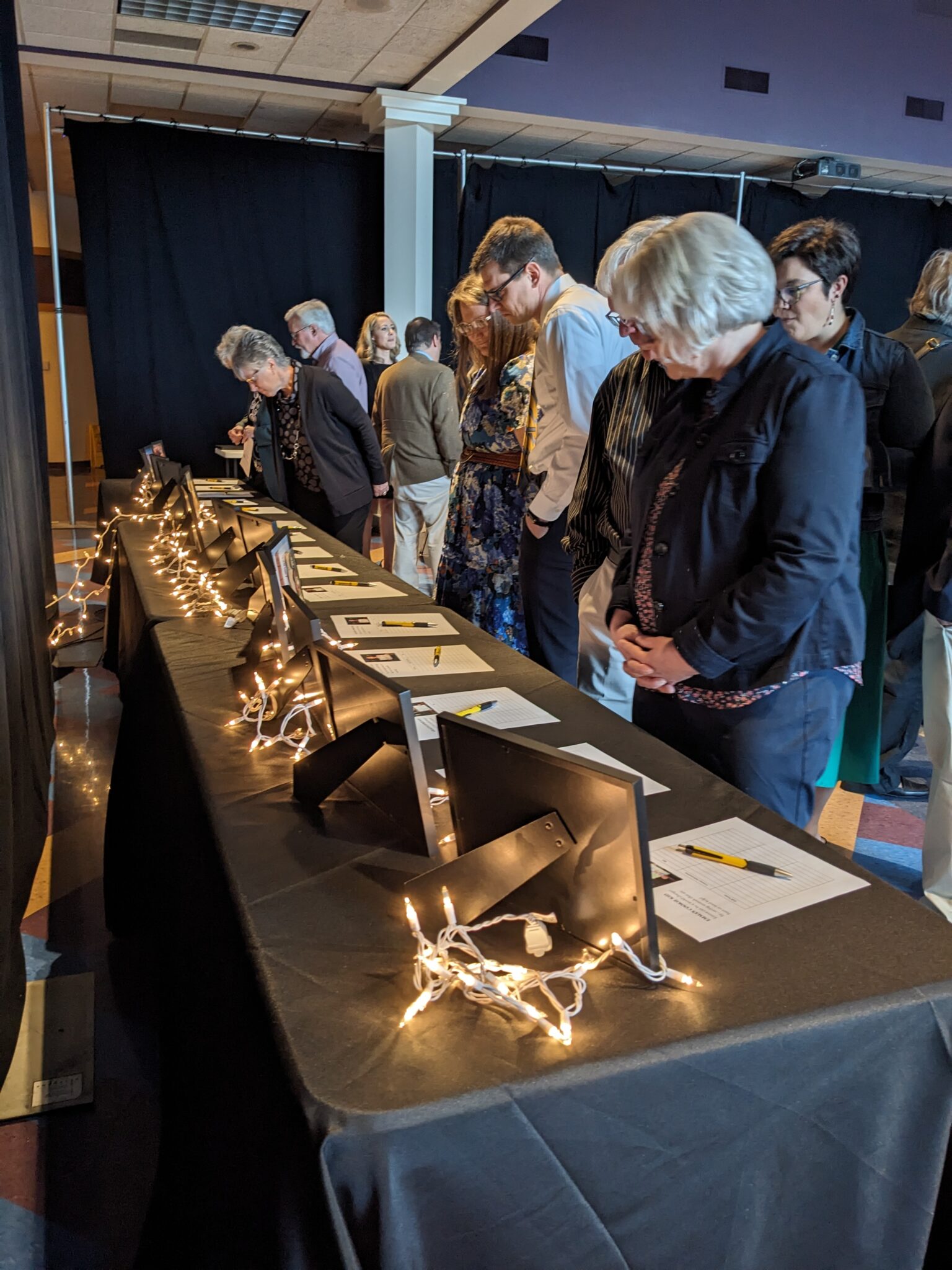 Gala attendees viewing cookie kids