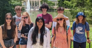 STUDENTS EXPORING MADRID, SPAIN DURING MINI-COURSE 