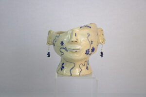 Blue Flowers By Julia Fisher Ceramic