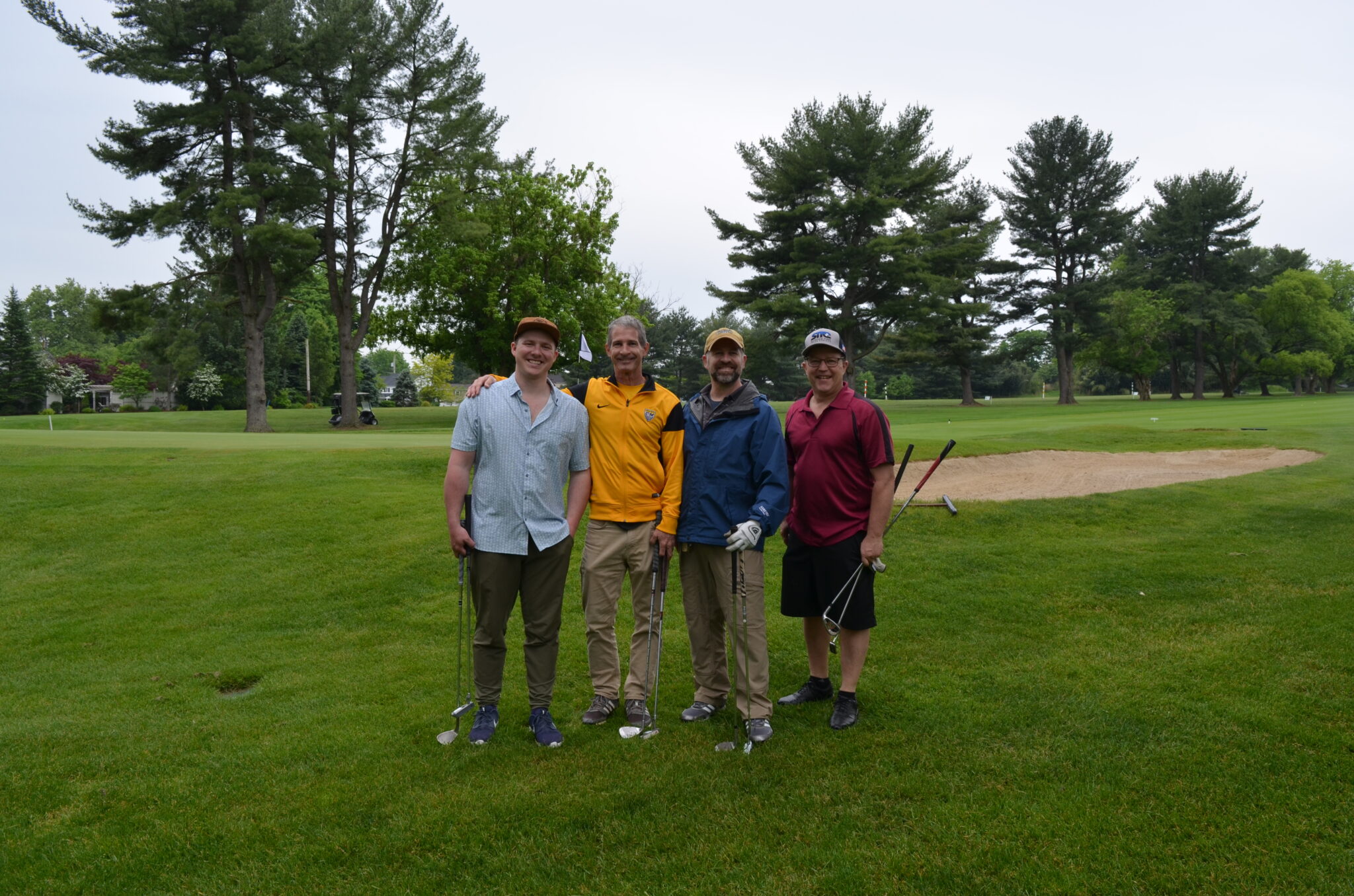 people on the golf course