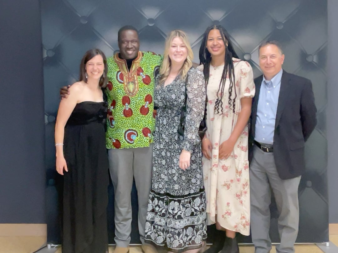 Dr. Badriaki with and guests at African American Cultural Alliance award ceremony.