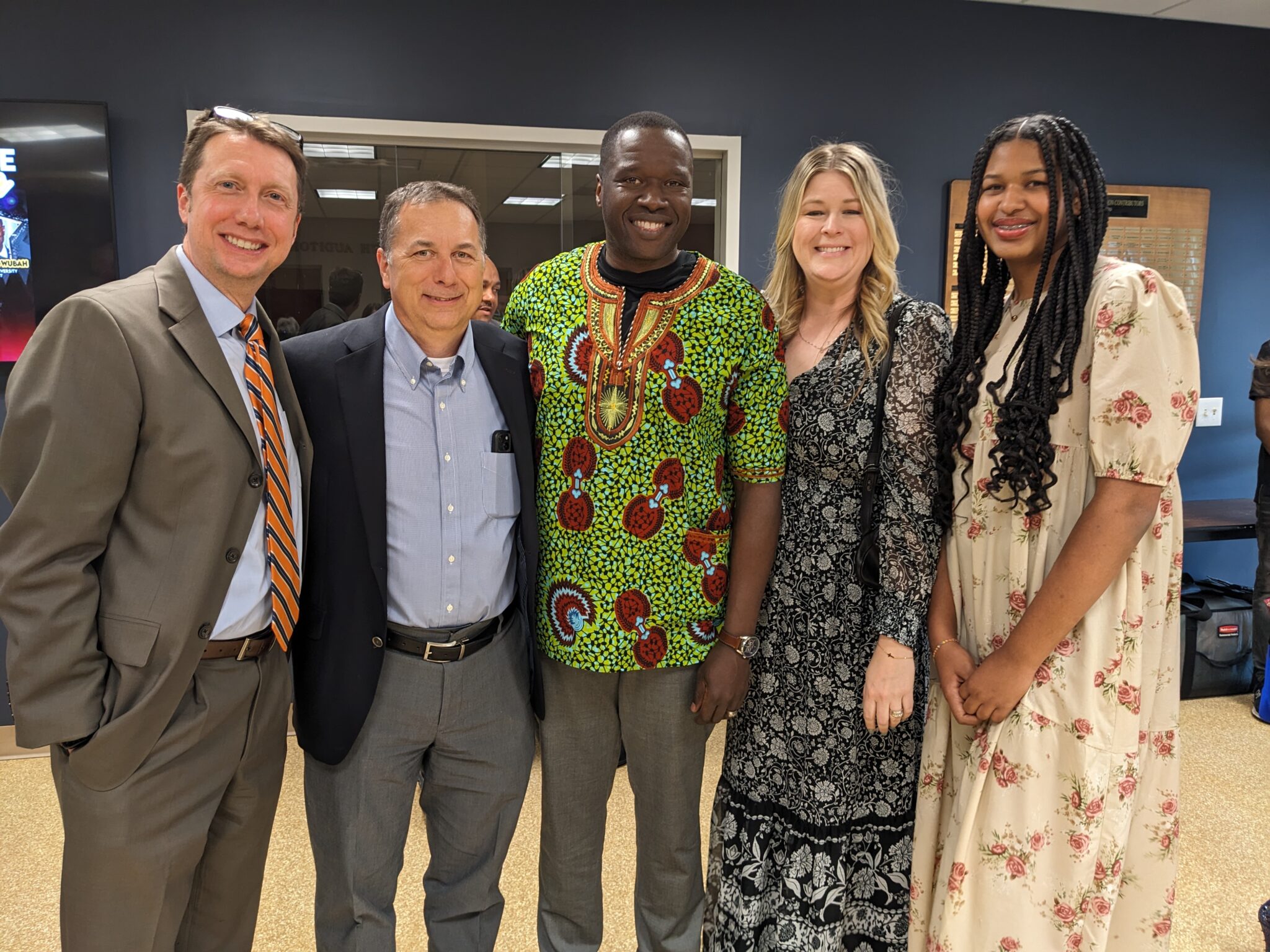 Dr. Badriaki with his family and board members at African American Cultural Alliance award ceremony.