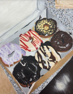 DonutsBy Tessa Armstrong Acrylic Painting