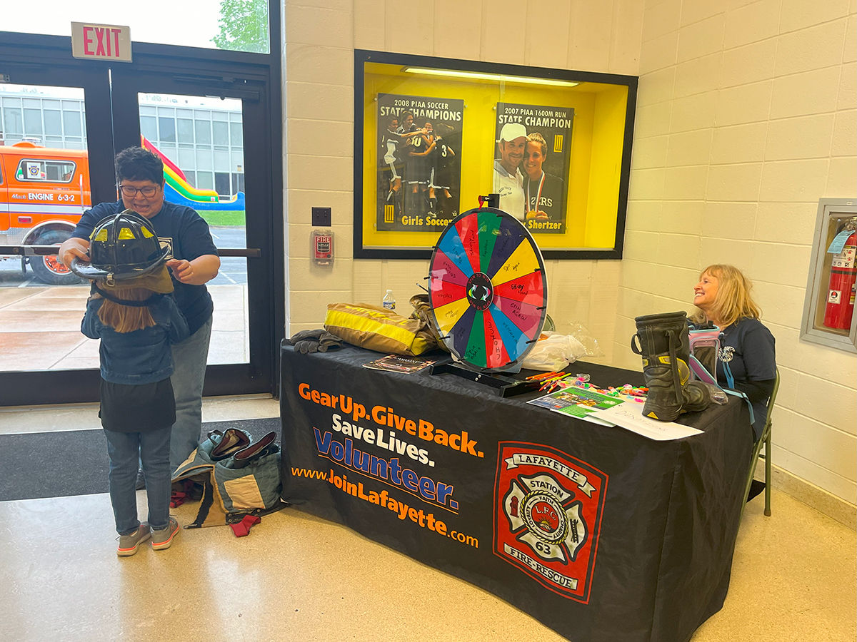 Lafayette Fire Department table