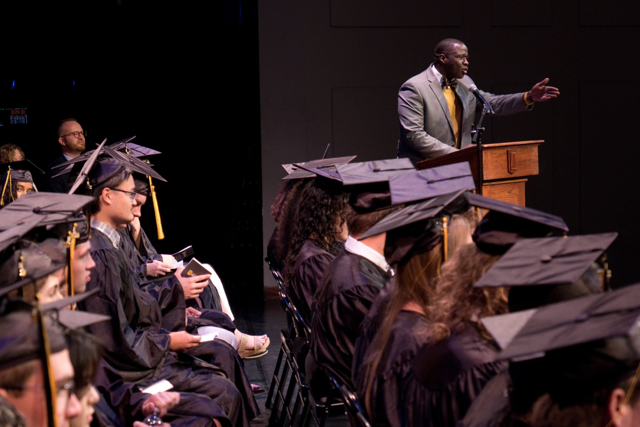 Dr. Badriaki speaking at Graduation