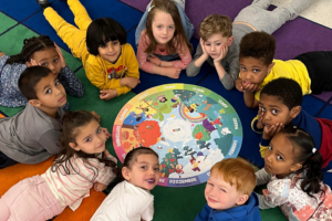 students in a circle