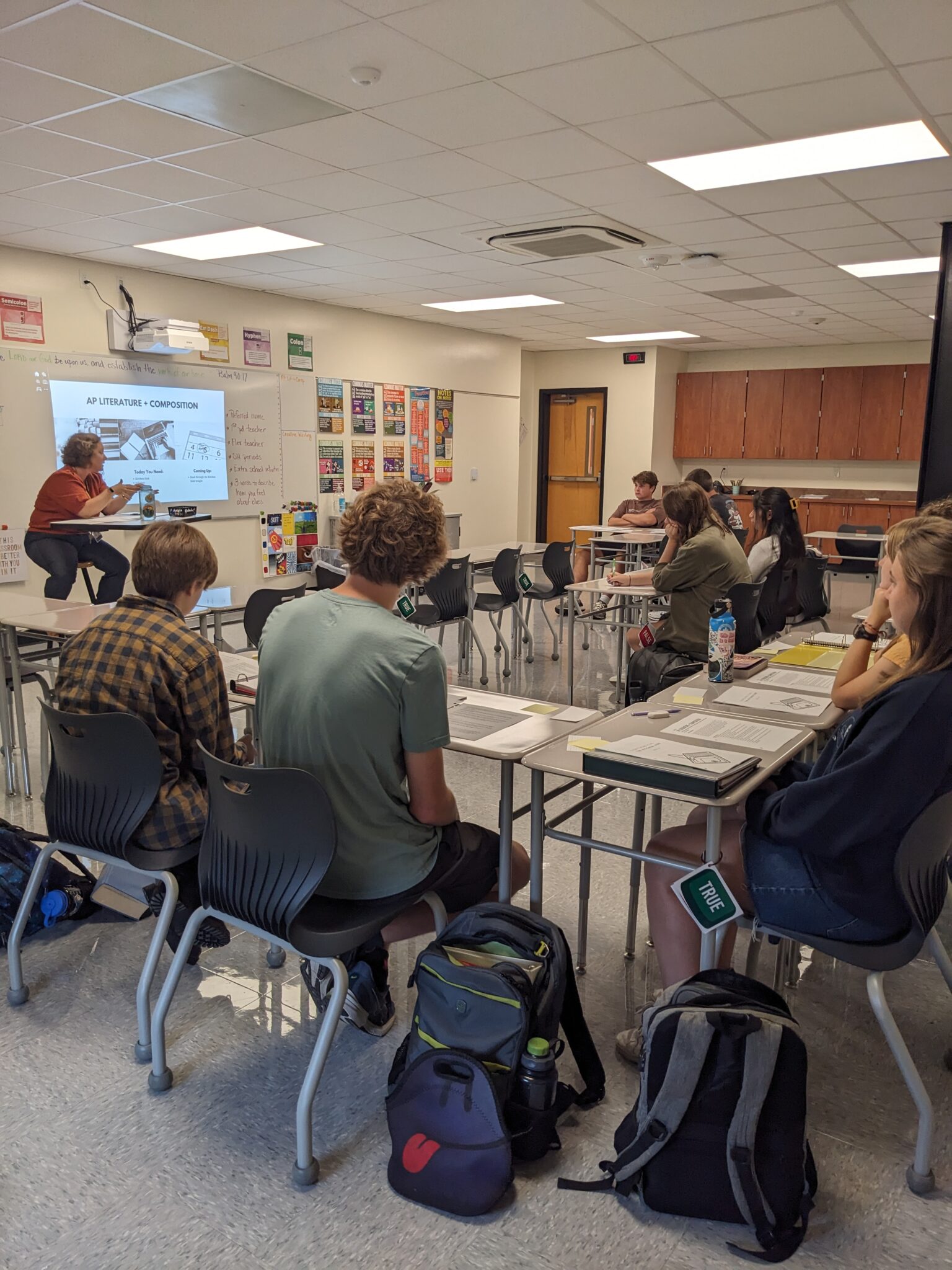 Students in class