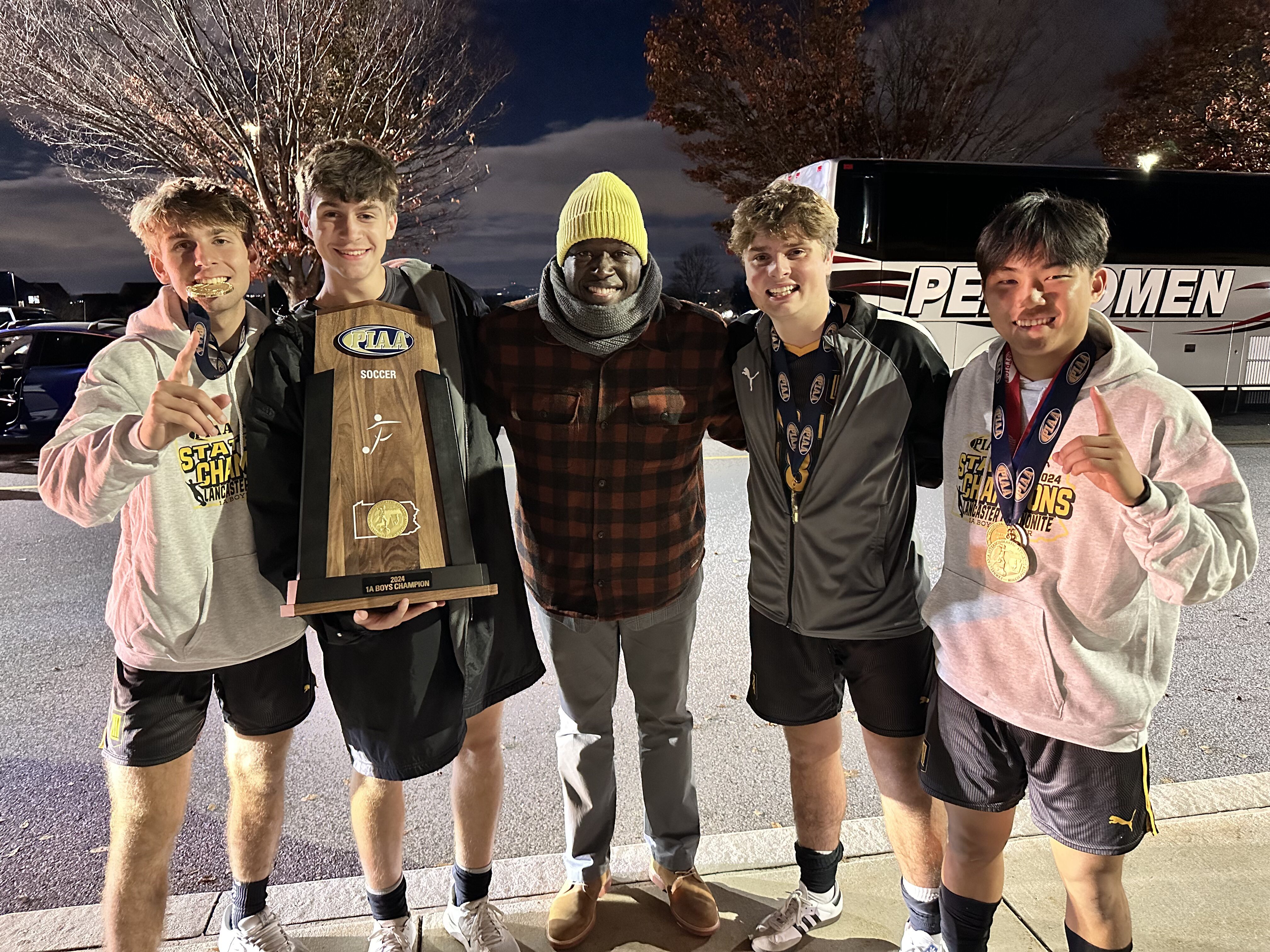 LM Superintendent and Boys Soccer Players
