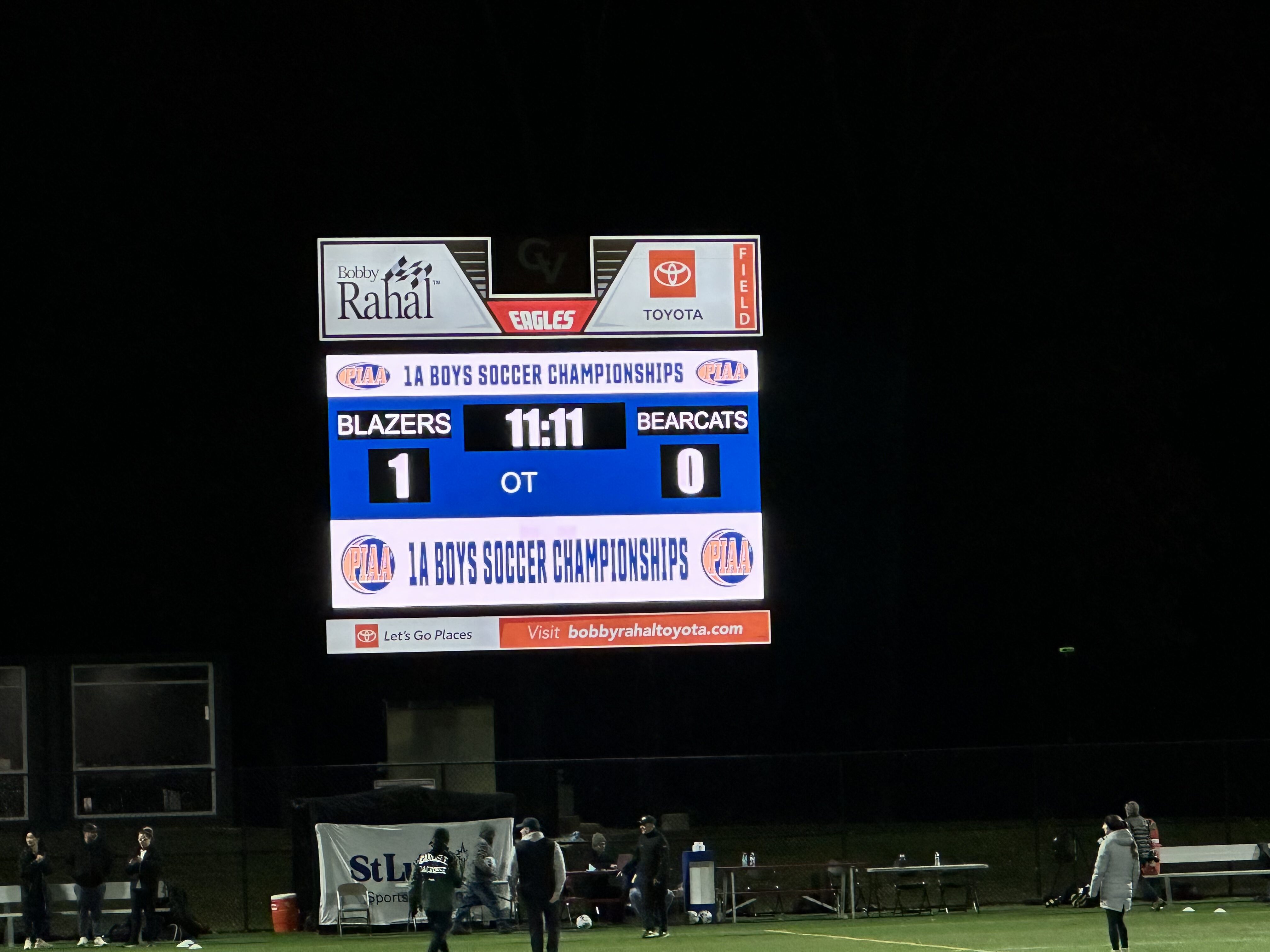Scoreboard from State Championship Game