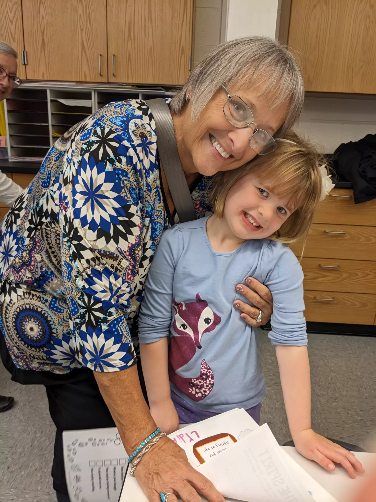 Student with grandparent at Grandparents Day