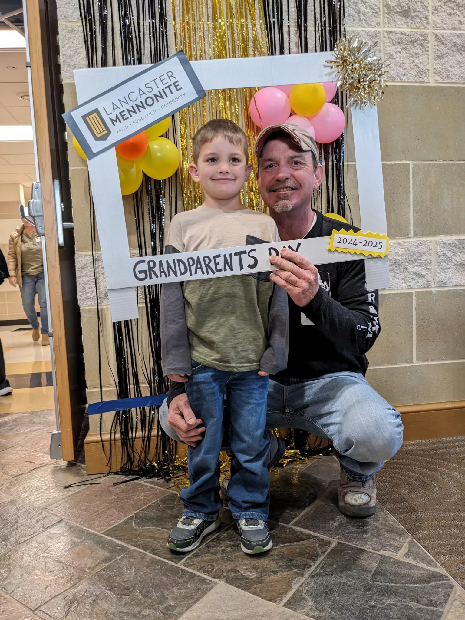 Student with grandparent at Grandparents Day