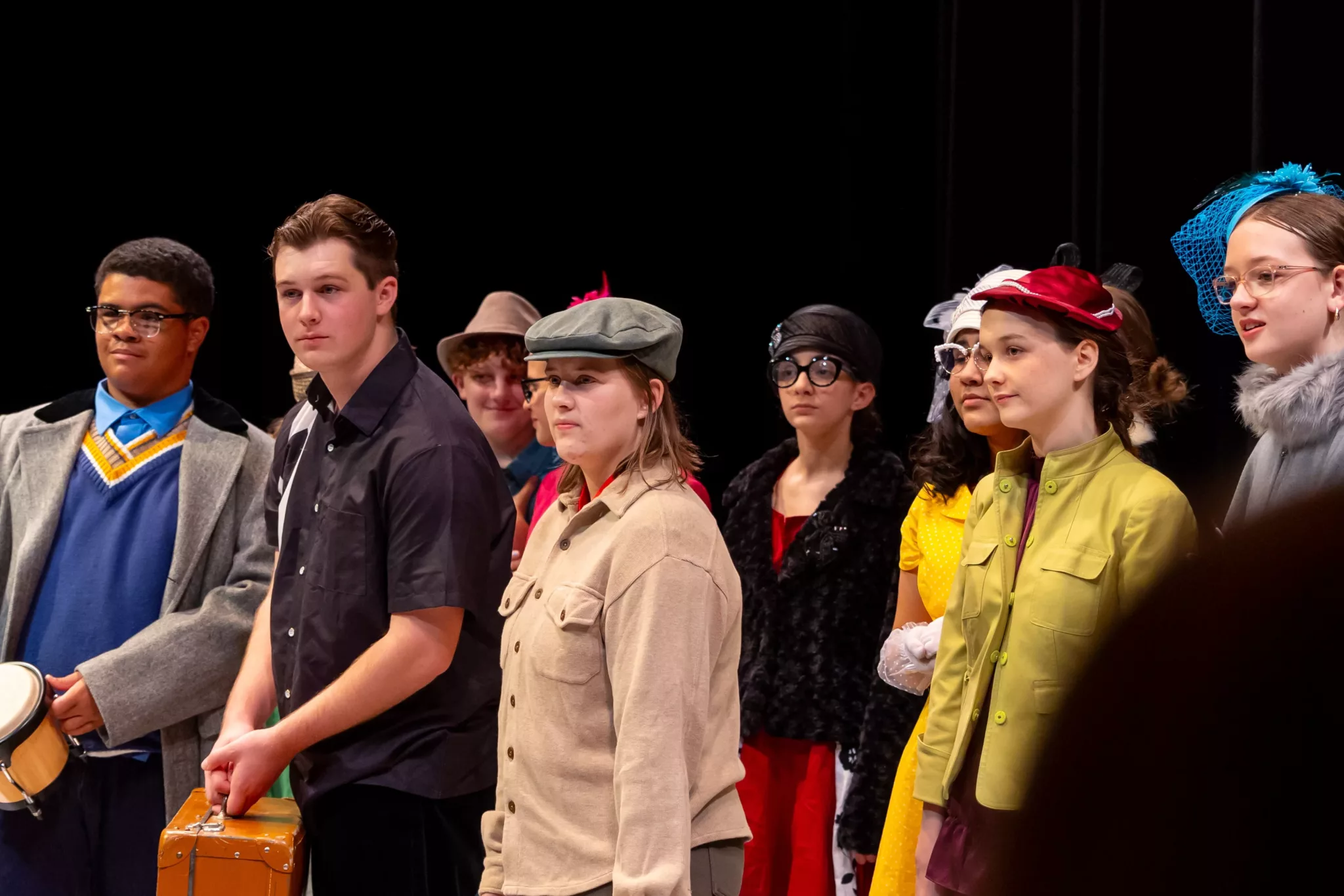 LMH Fall Play- students on stage