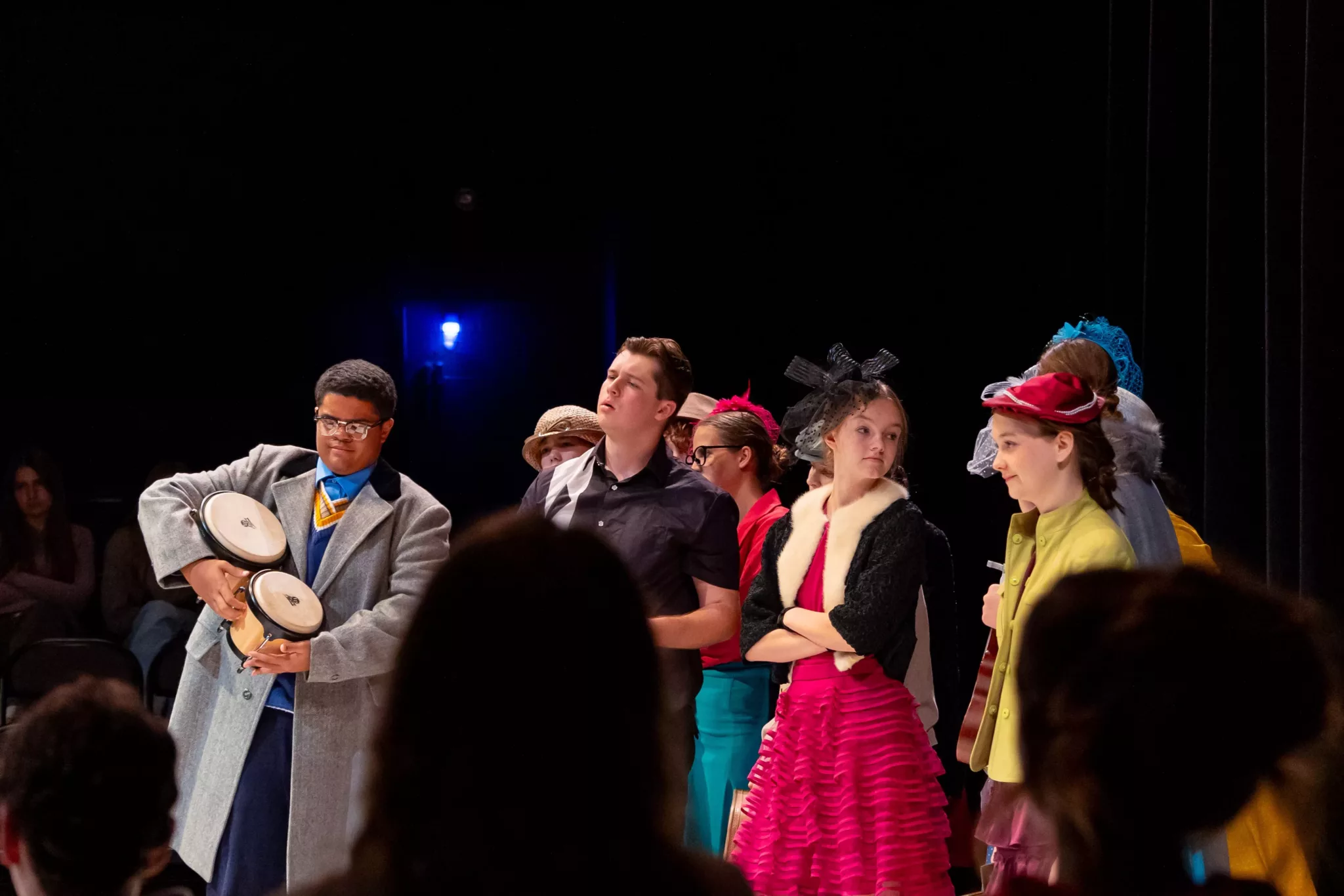 LMH Fall Play- students on stage