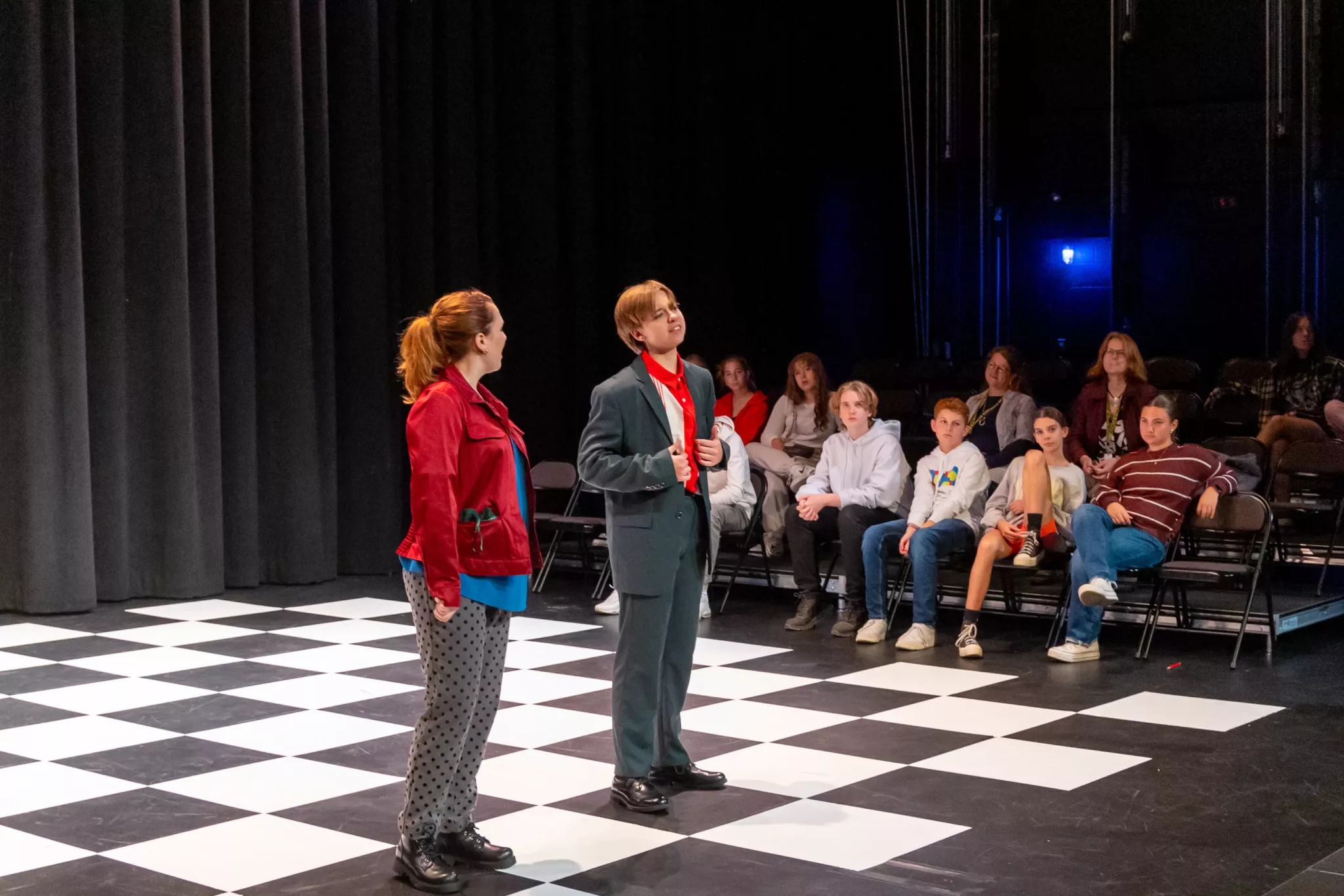 LMH Fall Play- students on stage