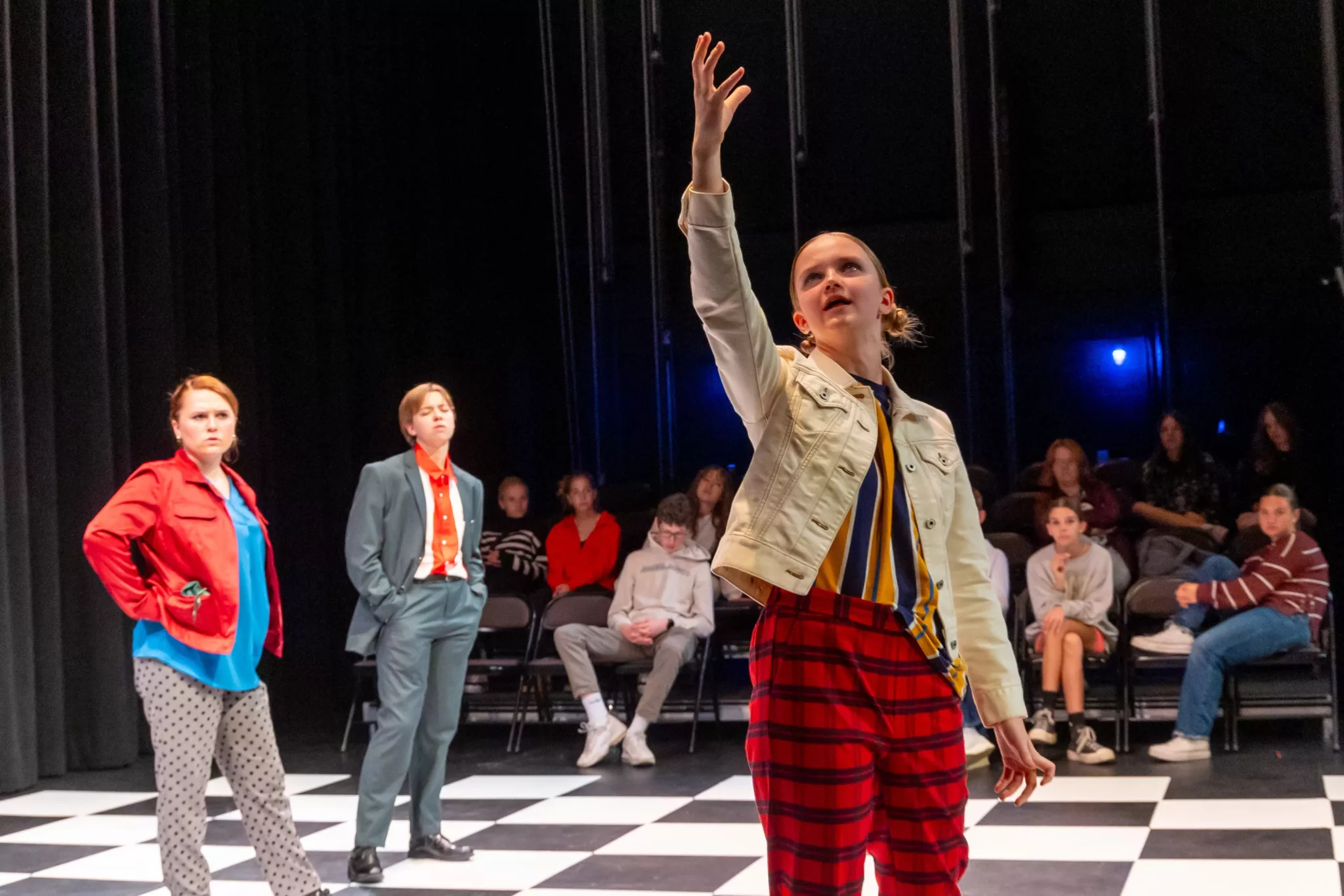 LMH Fall Play- students on stage
