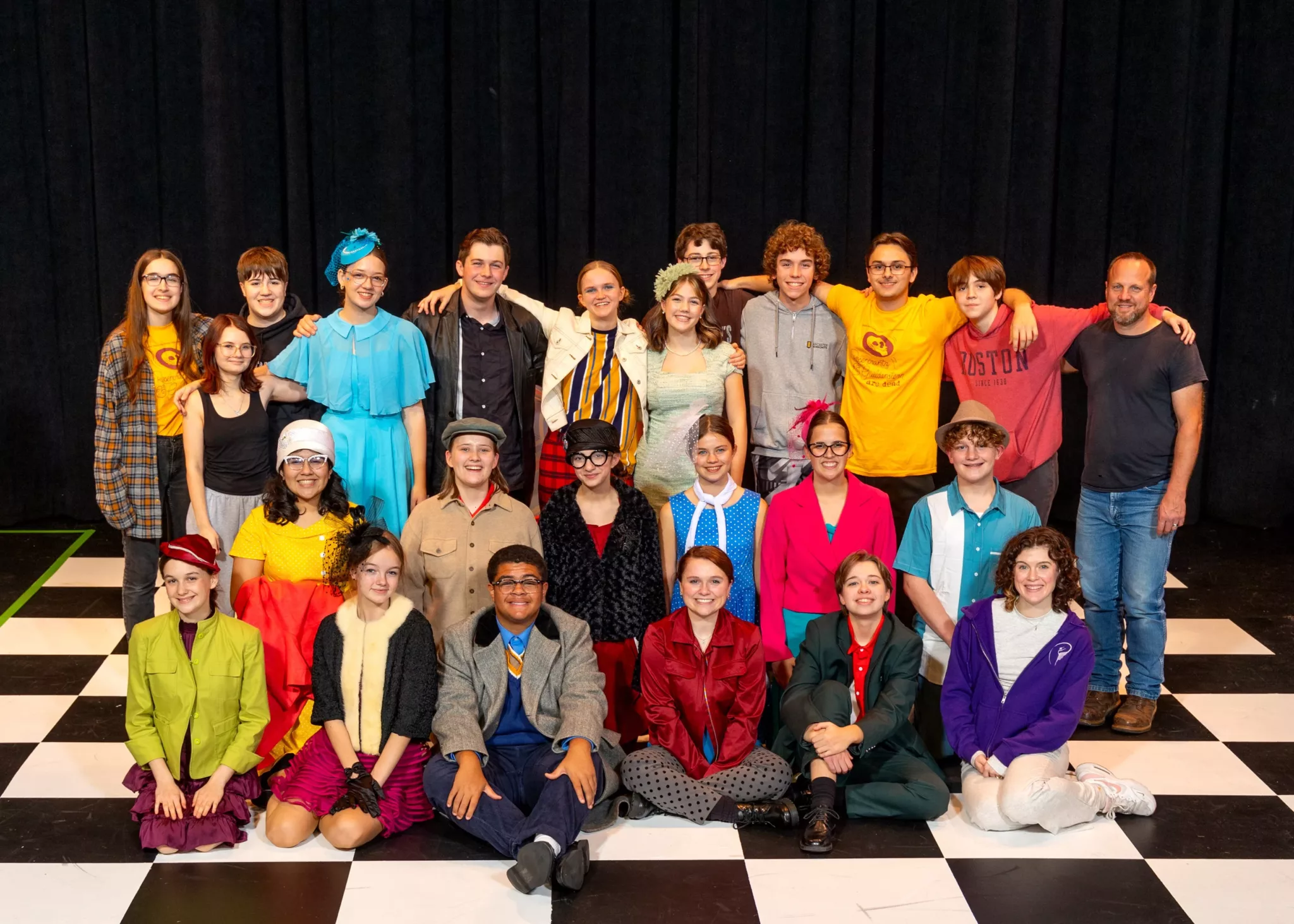LMH Fall Play- students on stage