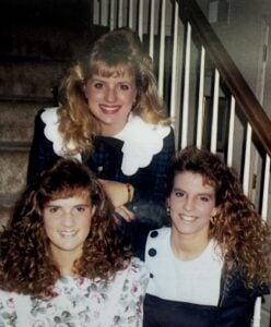 ALICIA HORST, COLEEN HURST AND KRISTIN KREIDER IN HIGH SCHOOL ALL DRESSED UP FOR A TRIPLE DATE! 