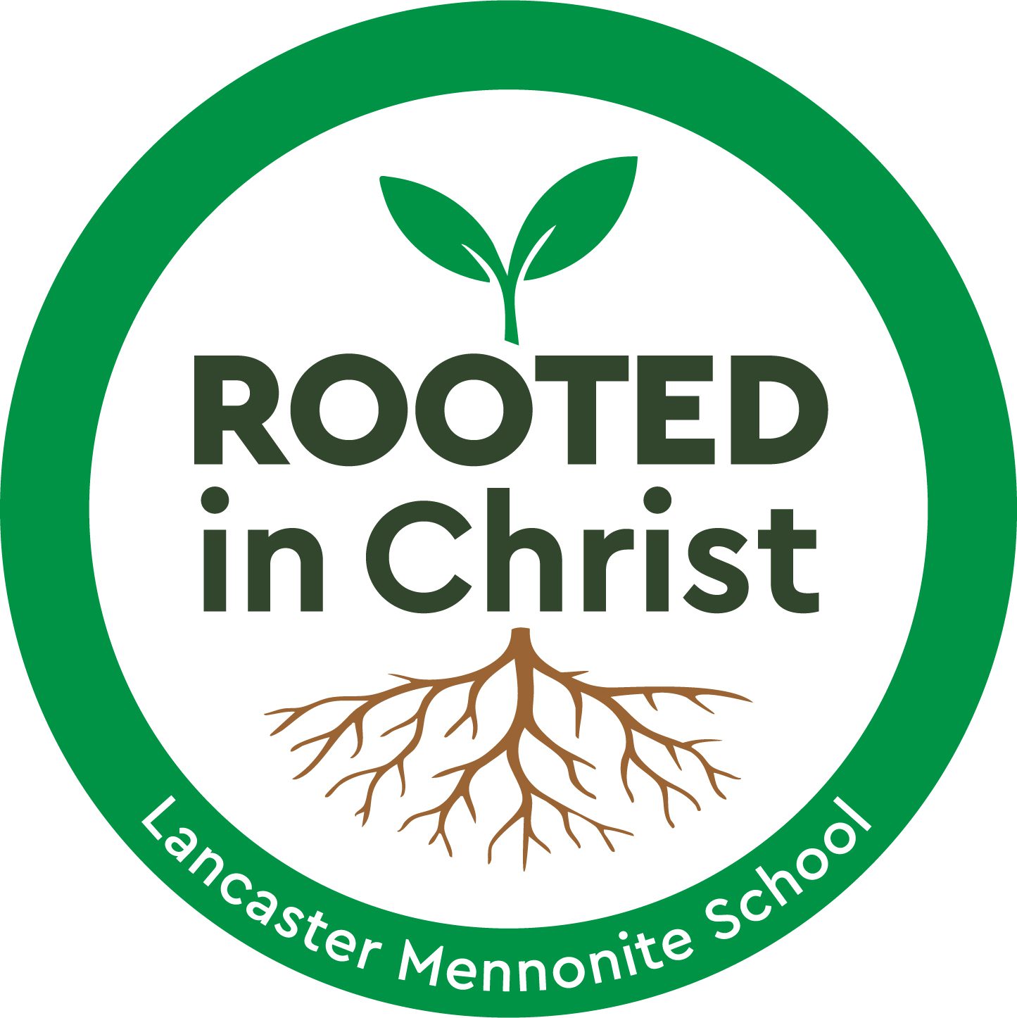 Rooted in Christ Lancaster Mennonite log