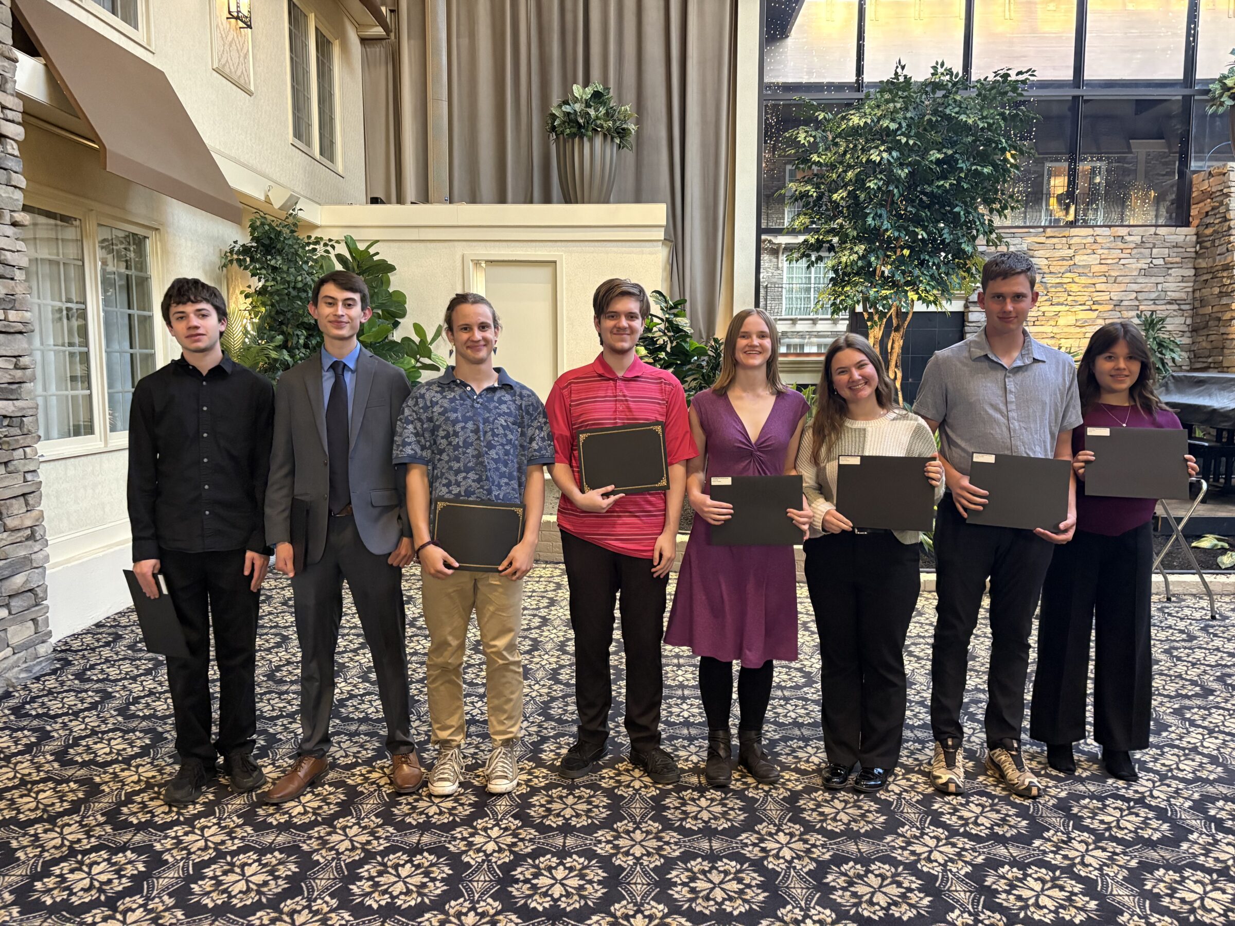 students who received an award for music